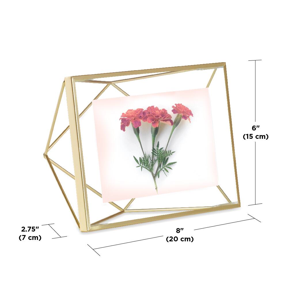 Umbra Matte Brass Prisma Picture Frame