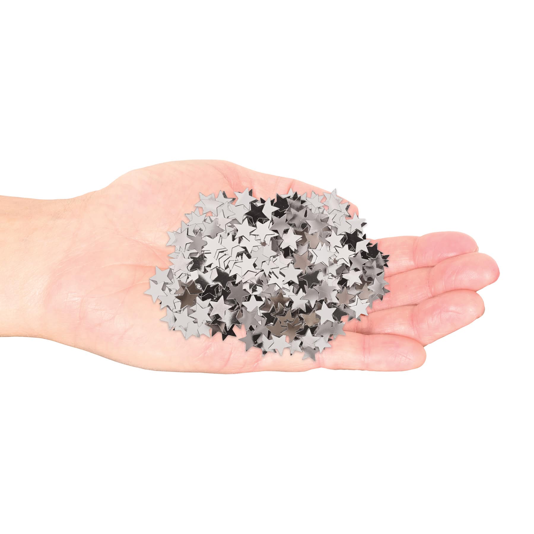 Beistle 1oz. Silver Fanci-Fetti Stars, 3ct.