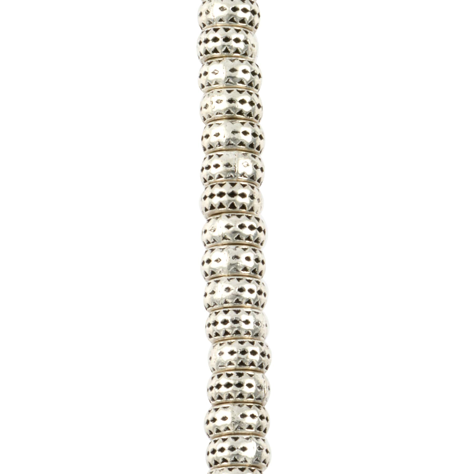 12 Packs: 33 ct. (396 total) Antique Silver Large Hole Metal Rondelle Beads, 7mm by Bead Landing™
