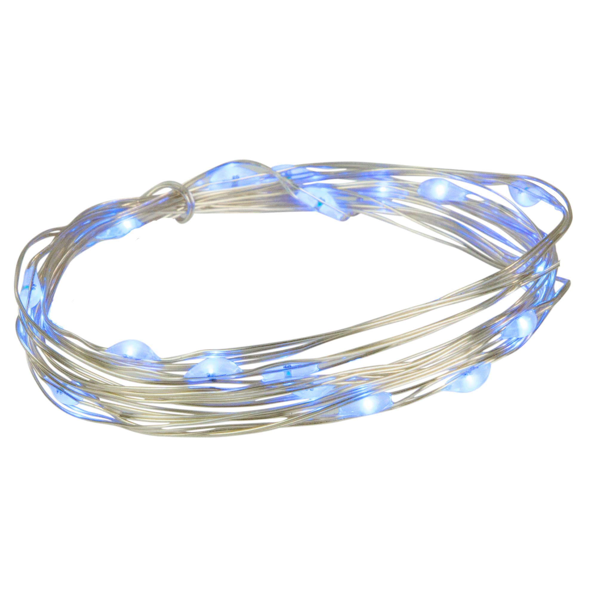 Northlight 20ct. Micro Fairy Copper Wire LED Christmas Lights in Blue | 6 ft | Michaels®