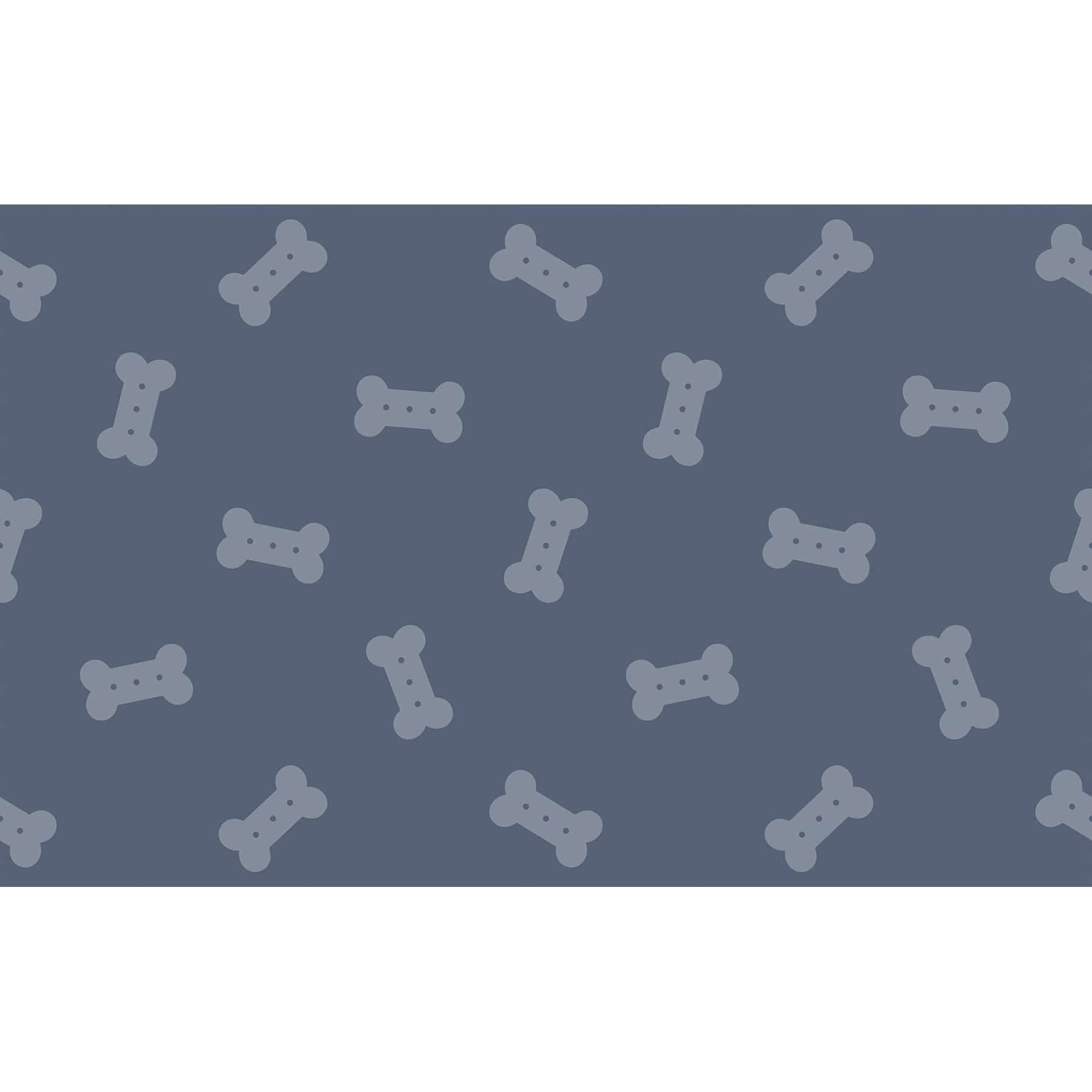 FloorPops Bones Blue Anti-Fatigue Comfort Floor Mat, 32" x 20"