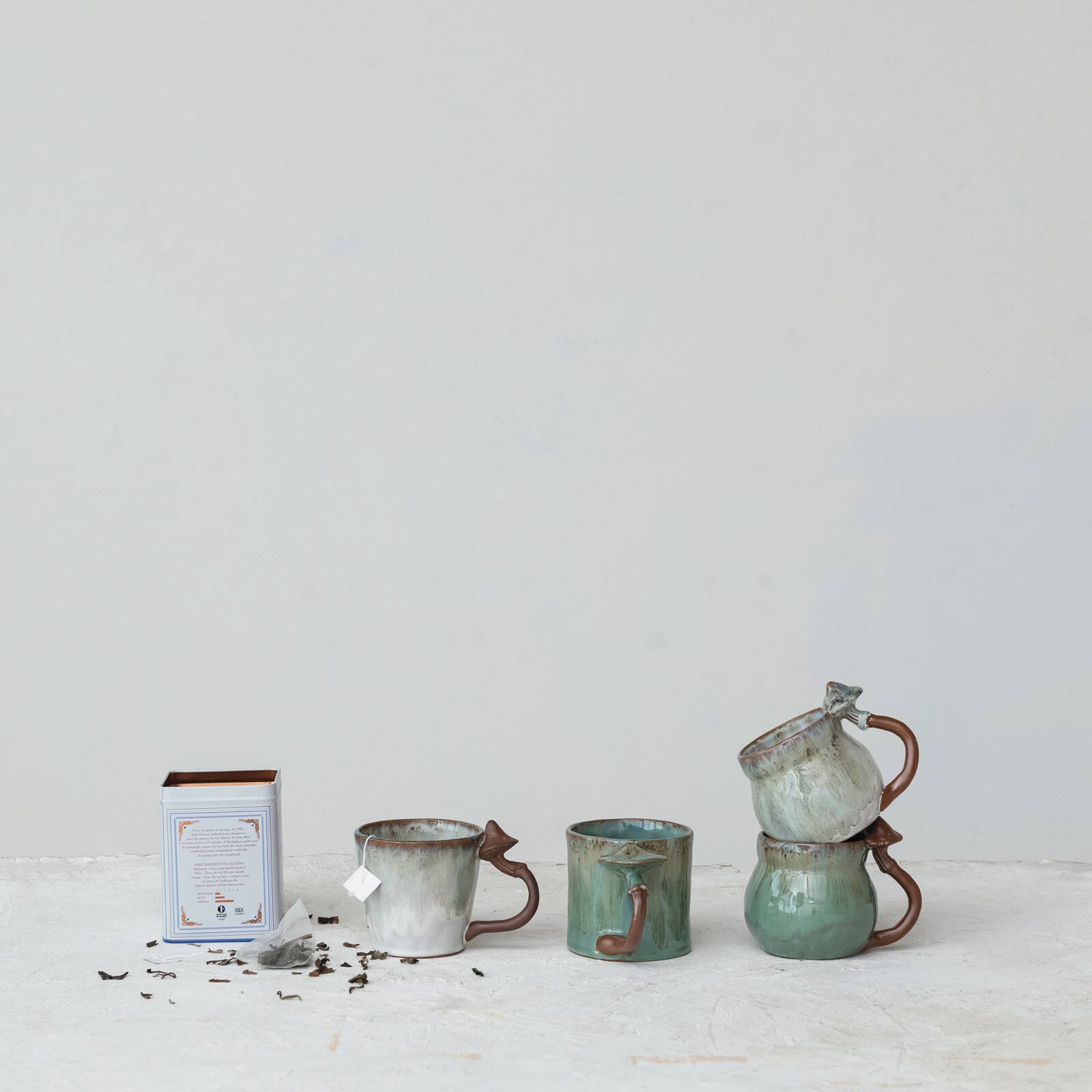 Hello Honey 14oz. Enchanted Mushroom Stoneware Mugs, 4ct.