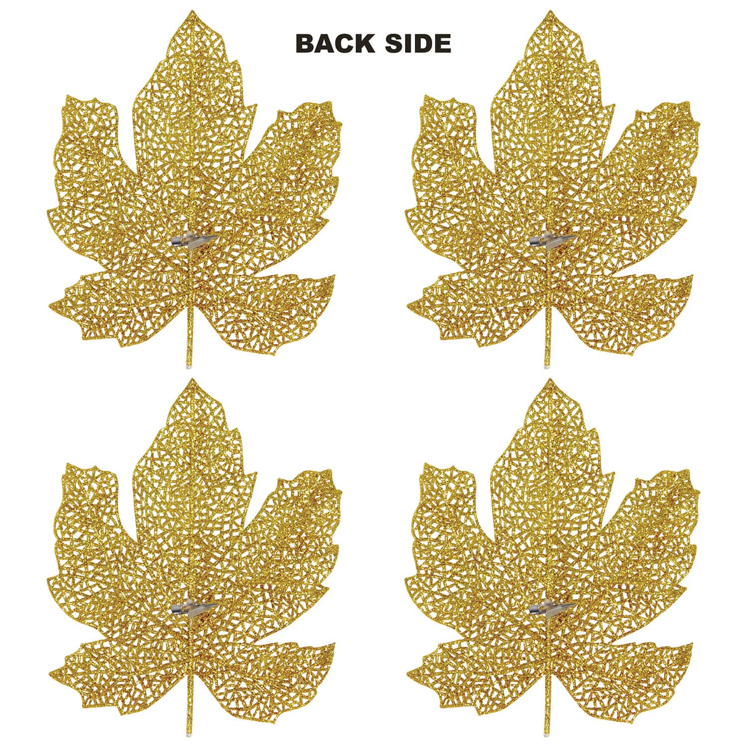 Beistle 7" Glittered Fall Leaves, 8ct.