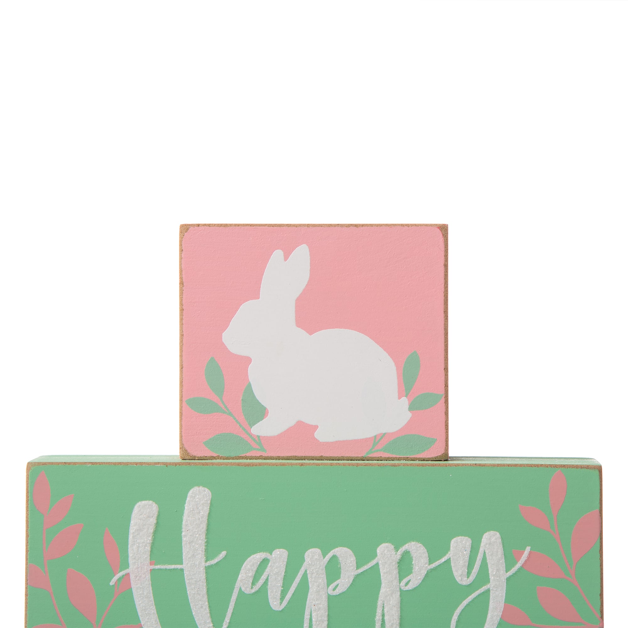 Glitzhome® 9.5" Wooden Easter Block Table Décor