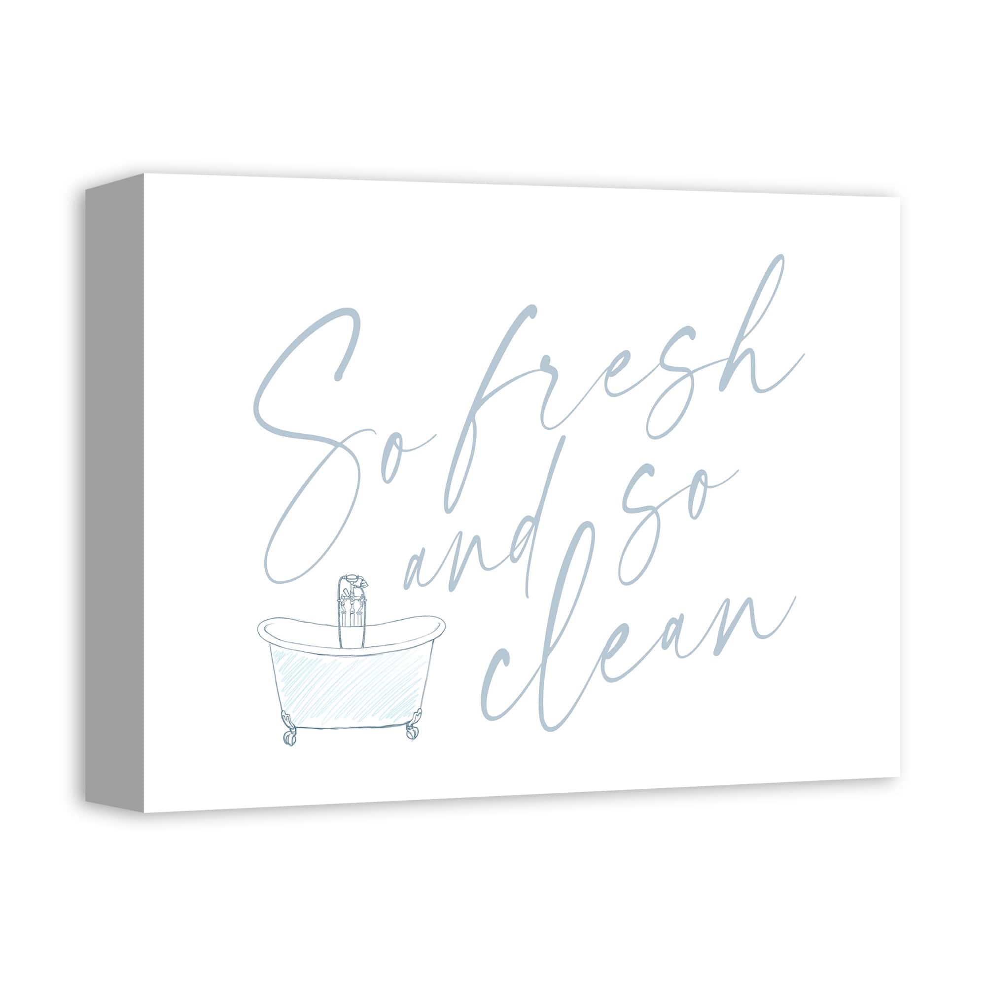 So Fresh And So Clean 14" x 11" Canvas Wall Art