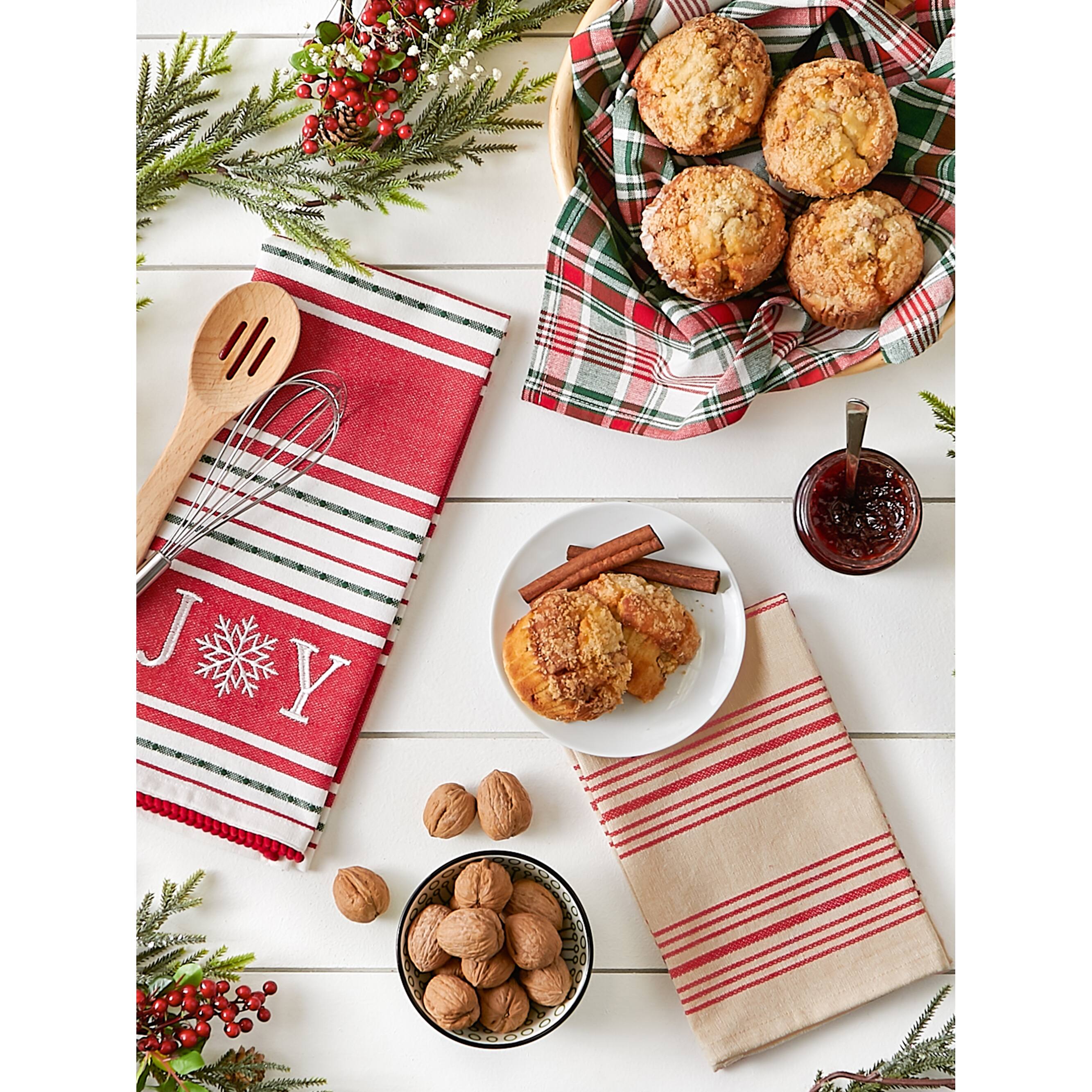 DII® Assorted Joy Snowflake Dishtowel Set