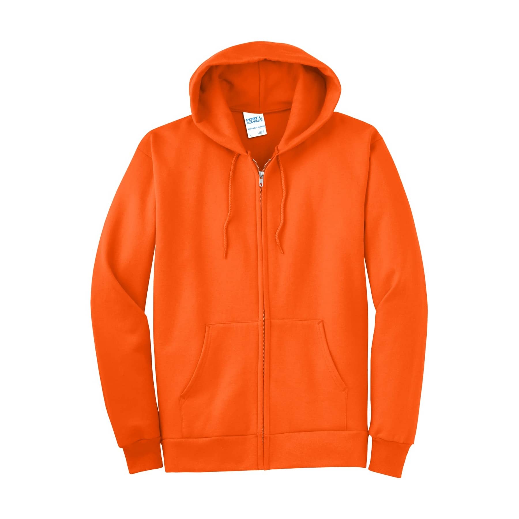 Port & Company® Tall Essential Fleece Full-Zip Hooded Sweatshirt