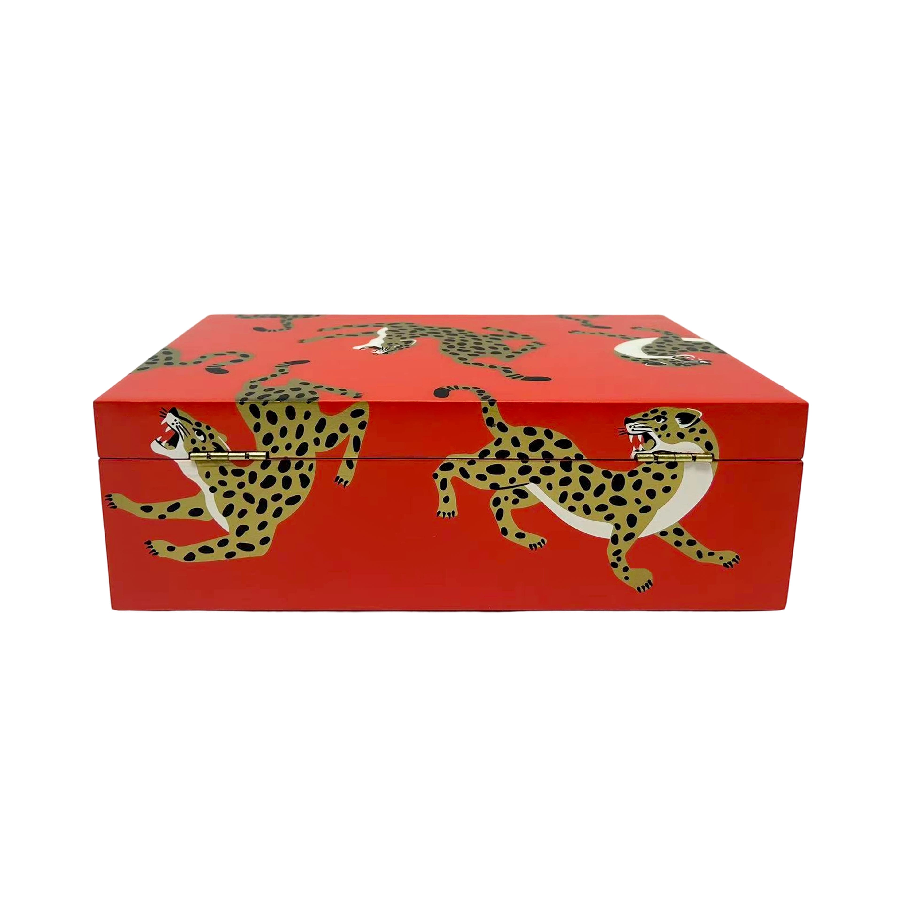 Large Jungle Cat Decorative Box by Ashland®