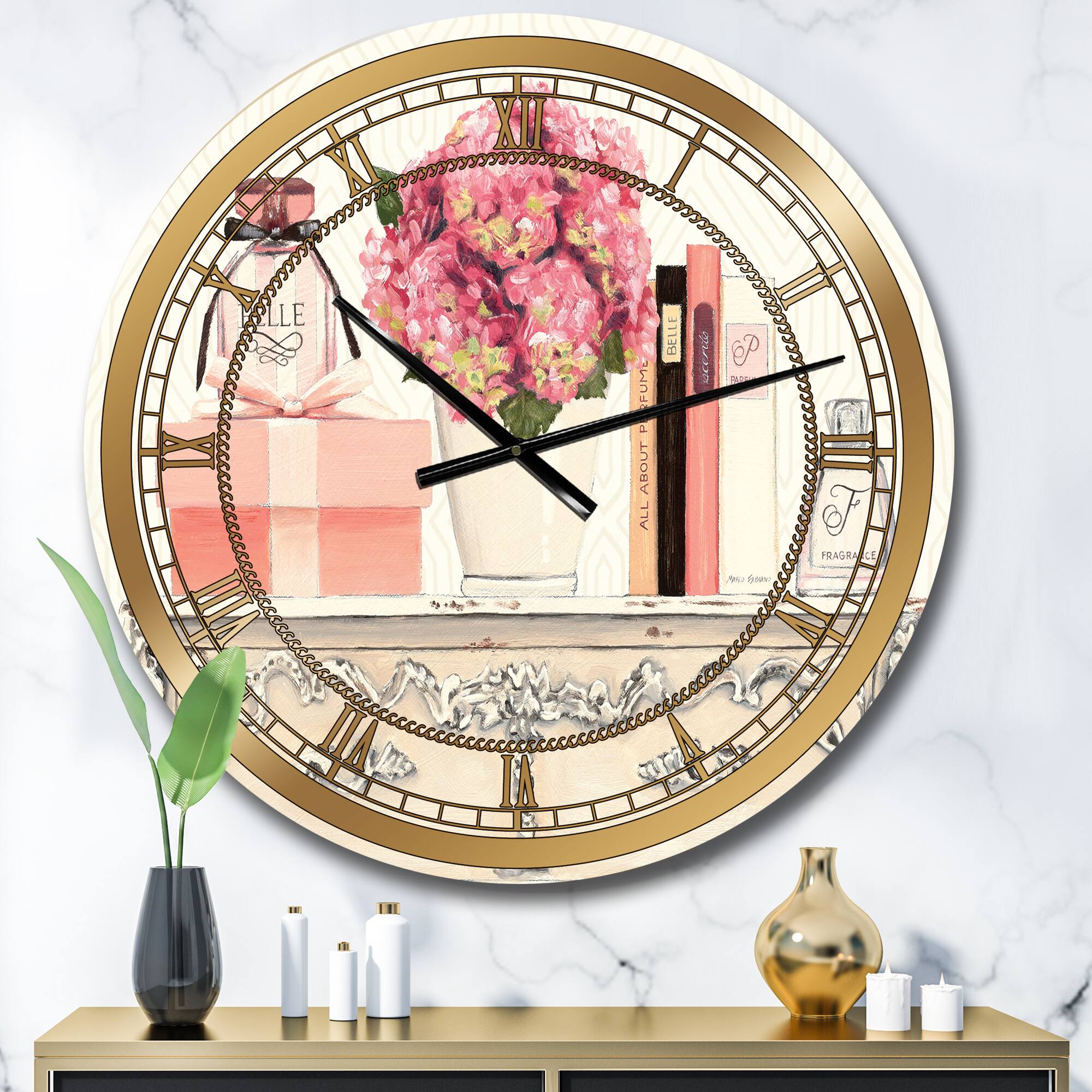 Designart Chic Glam Closet IV Glam Wall Clock
