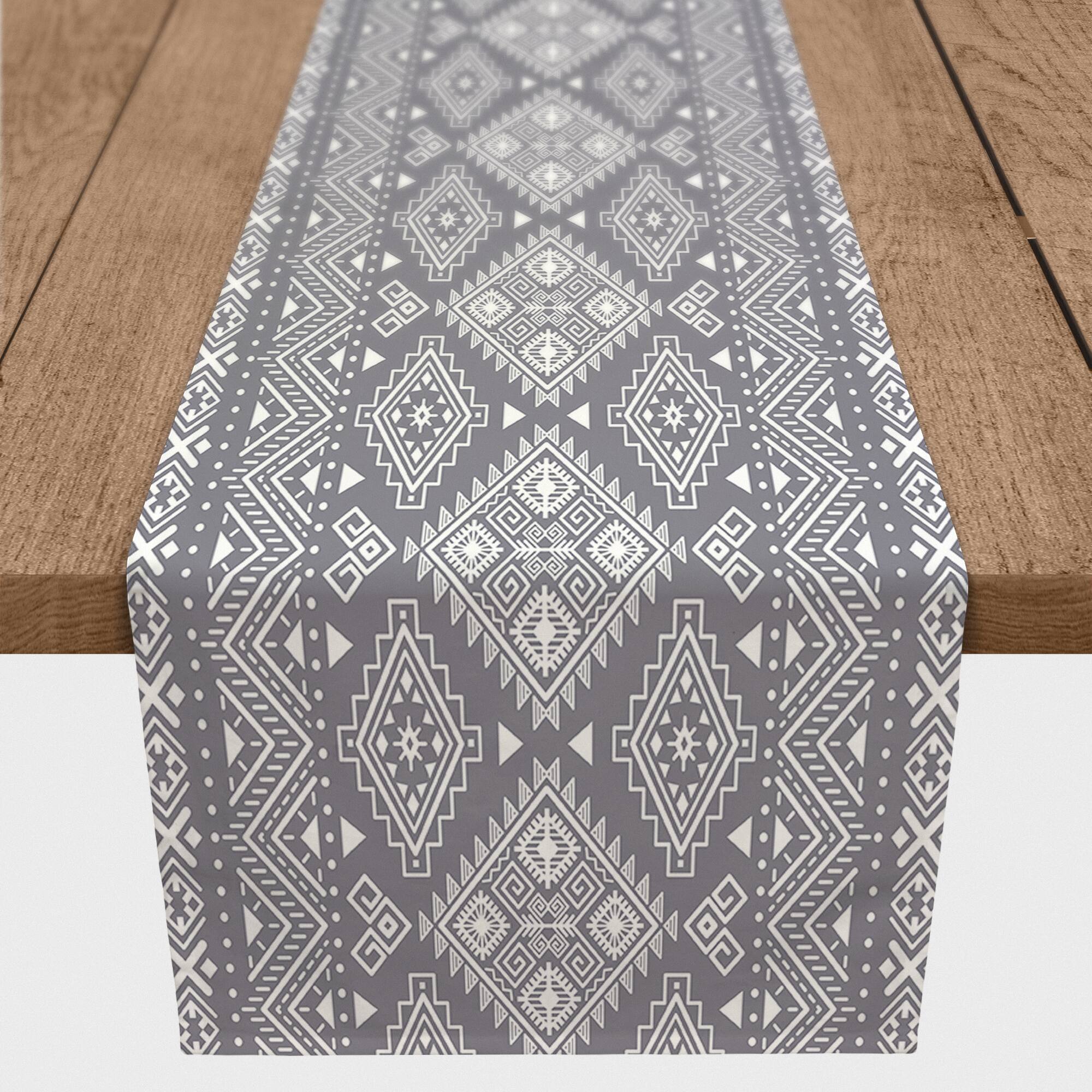 Tribal Print Indoor/Outdoor Table Runner