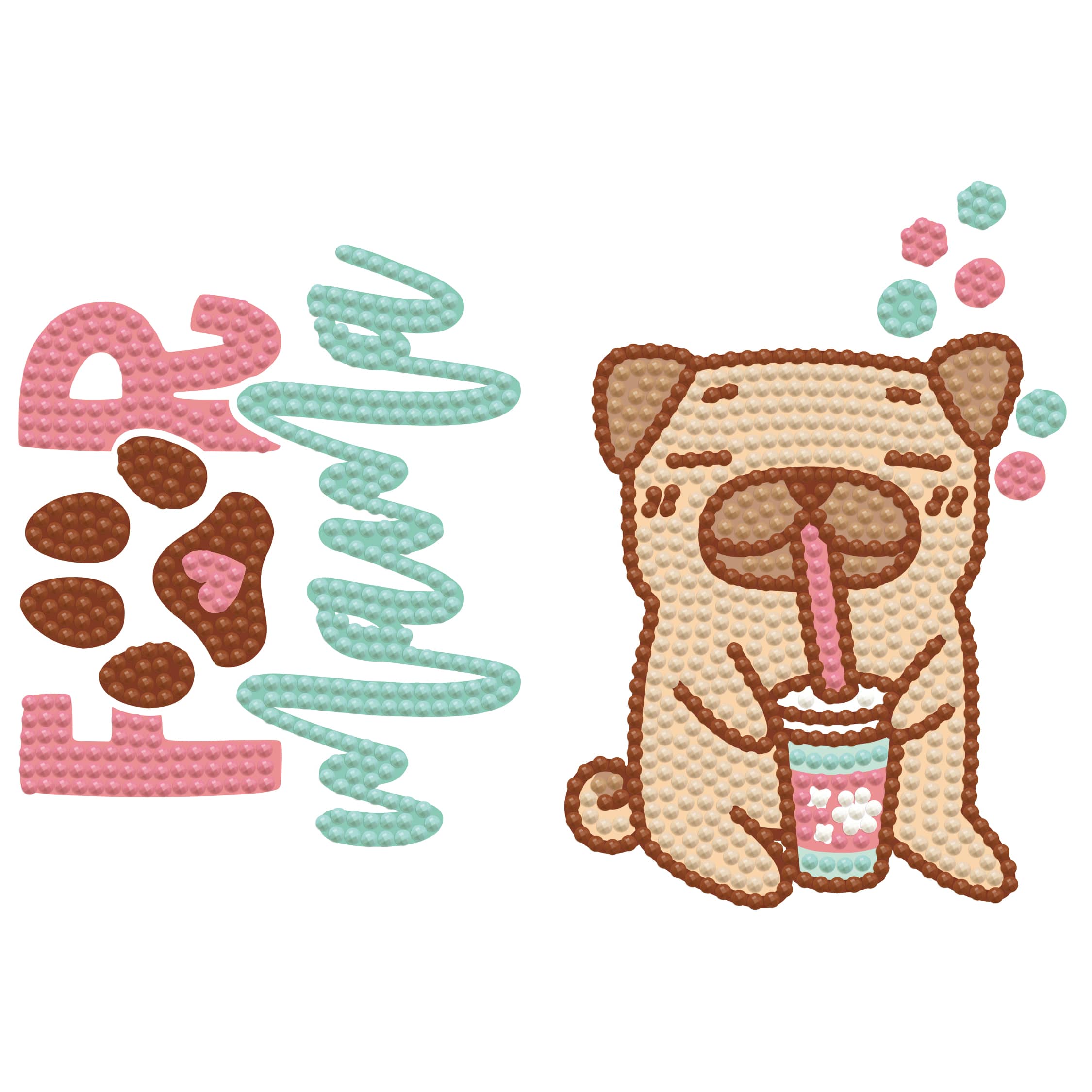 Diamond Dotz® Dog & Fur Mama Iron-On 'n' Dot Kit