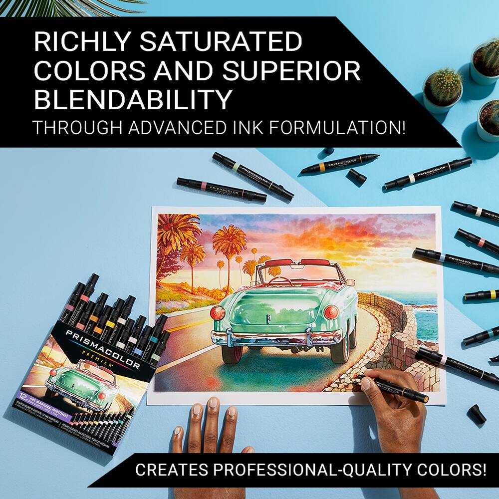 Prismacolor® Premier® Mid Tone Dual-Ended Art Markers, 12ct.