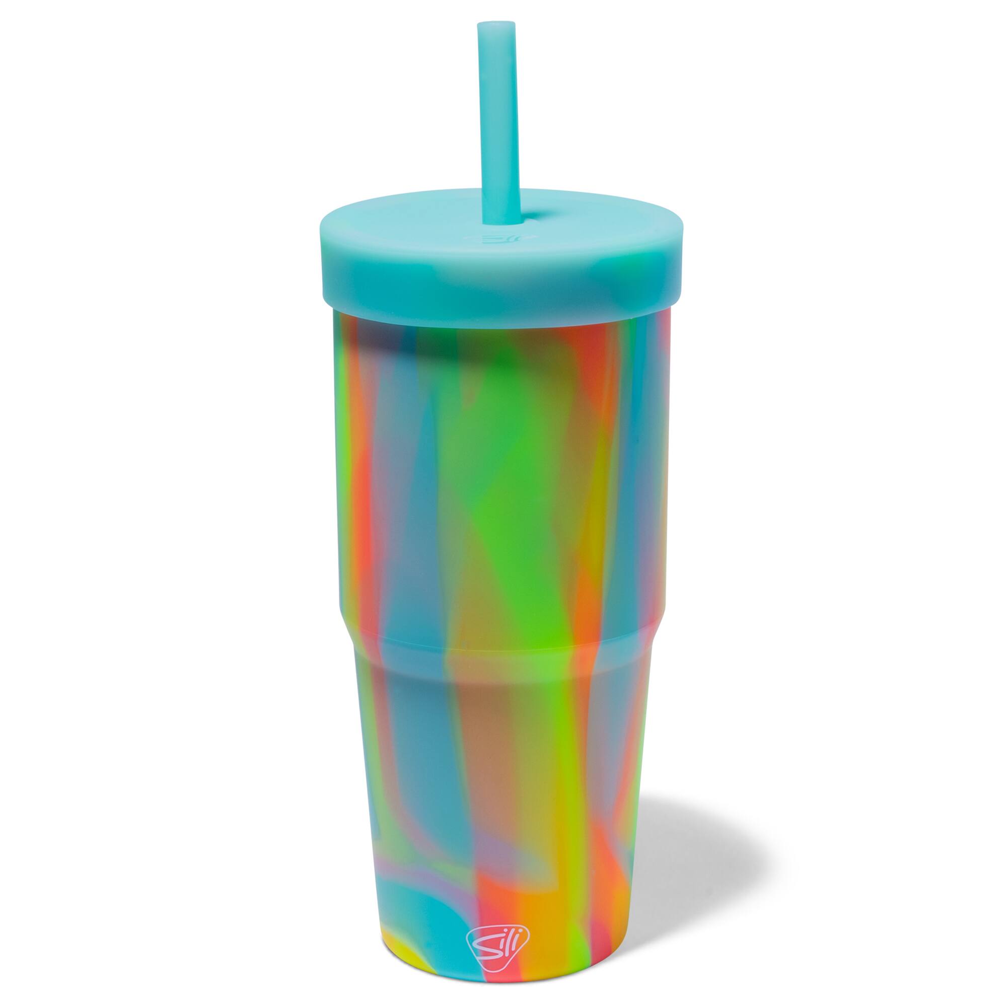 Silipint® 32oz. Silicone Tumbler with Straw