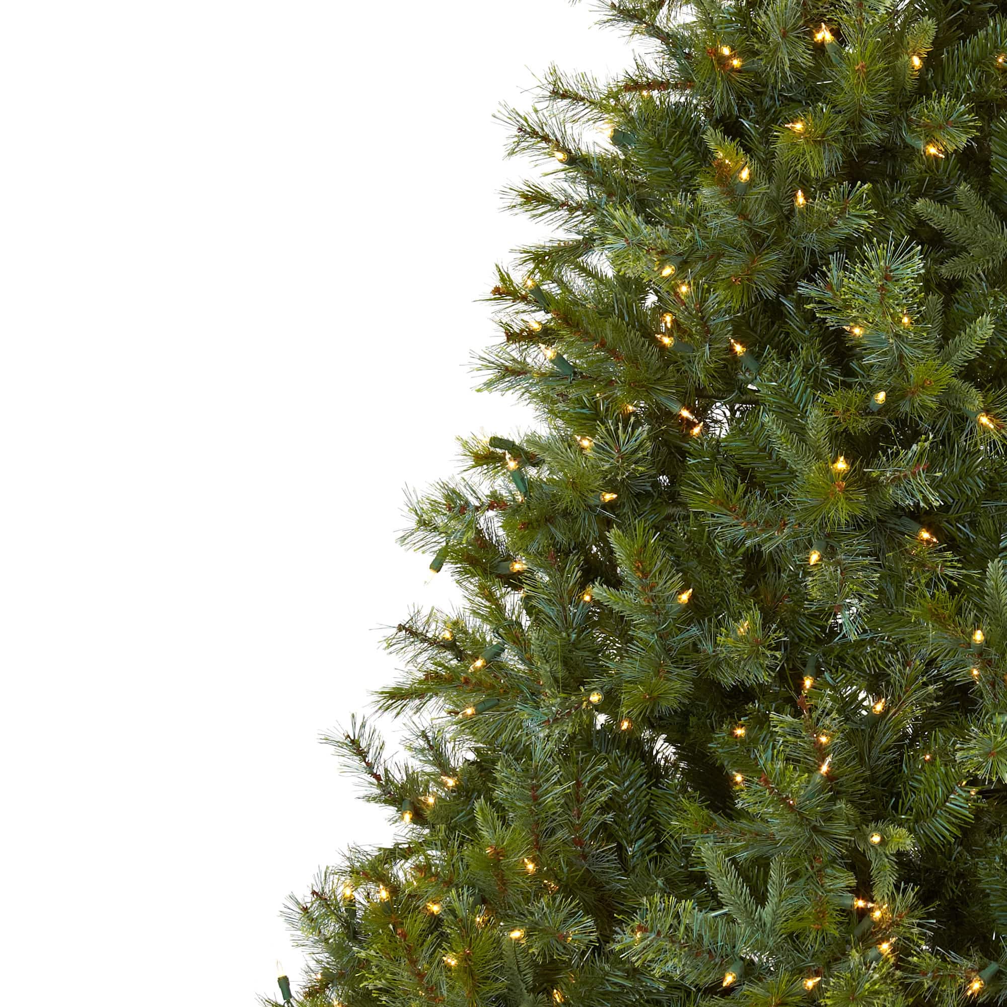 7.5ft. Pre-Lit Majestic Multi-Pine Christmas Tree, Clear Lights