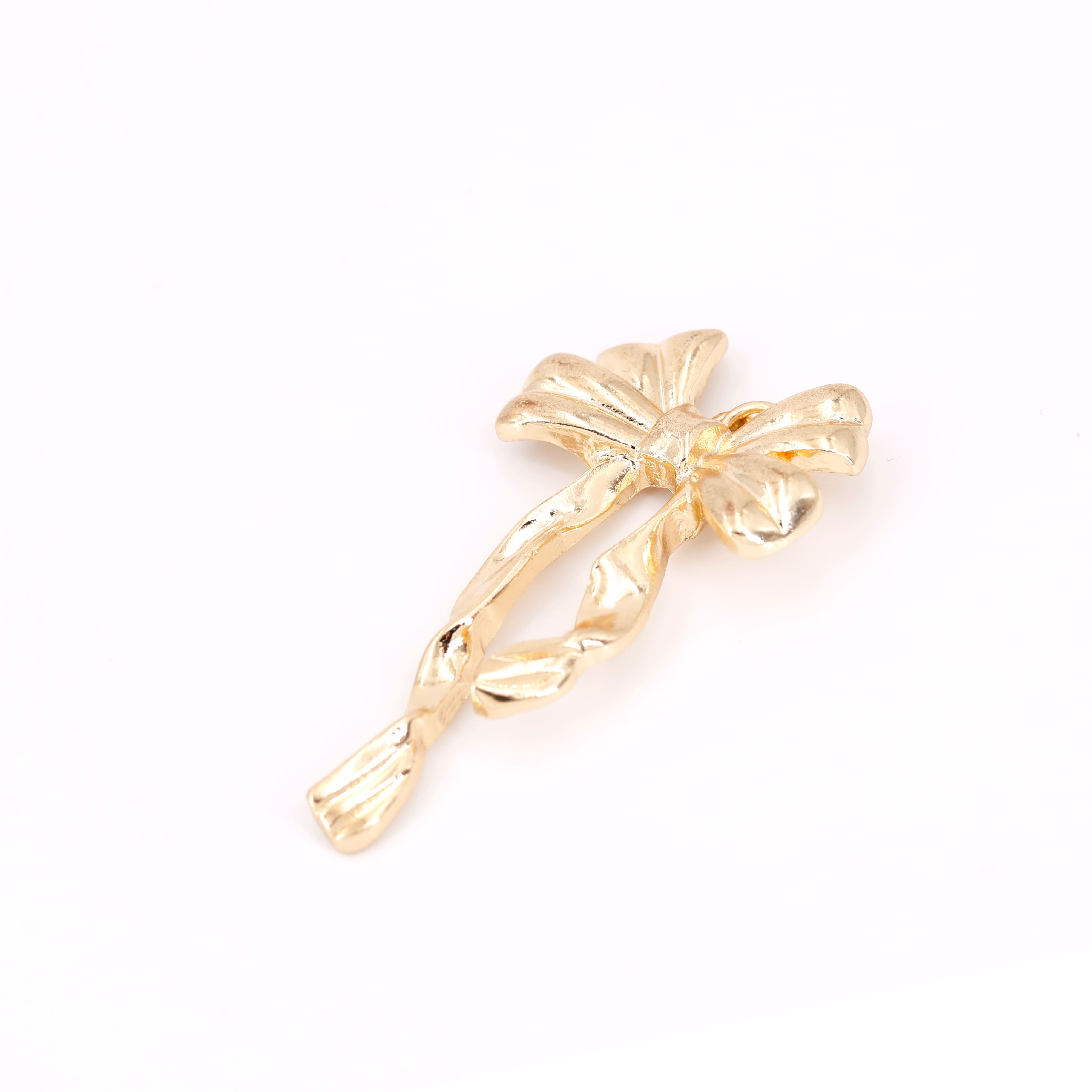 Gold Bow Pendant by Bead Landing™
