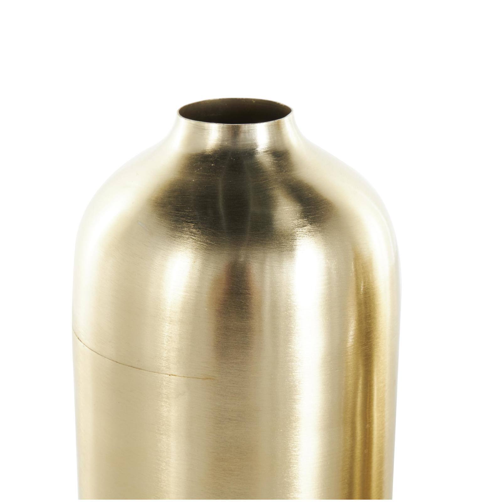 Gold Minimal Metal Vase Set