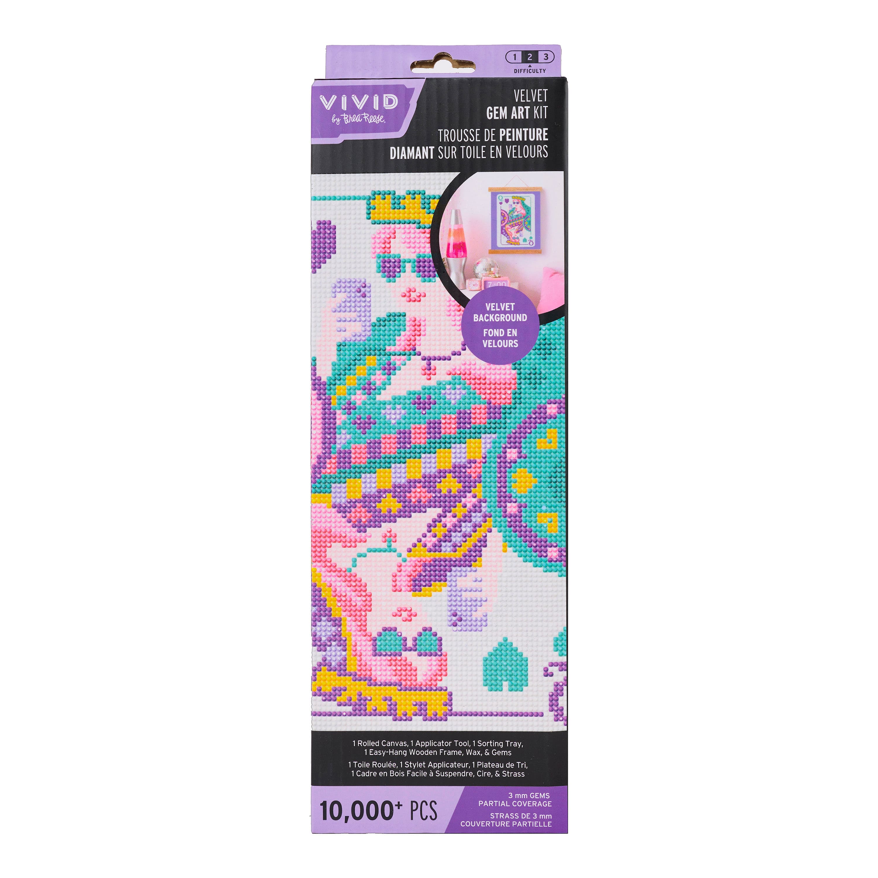 Vivid by Brea Reese® Queen of Hearts Velvet Gem Art Kit