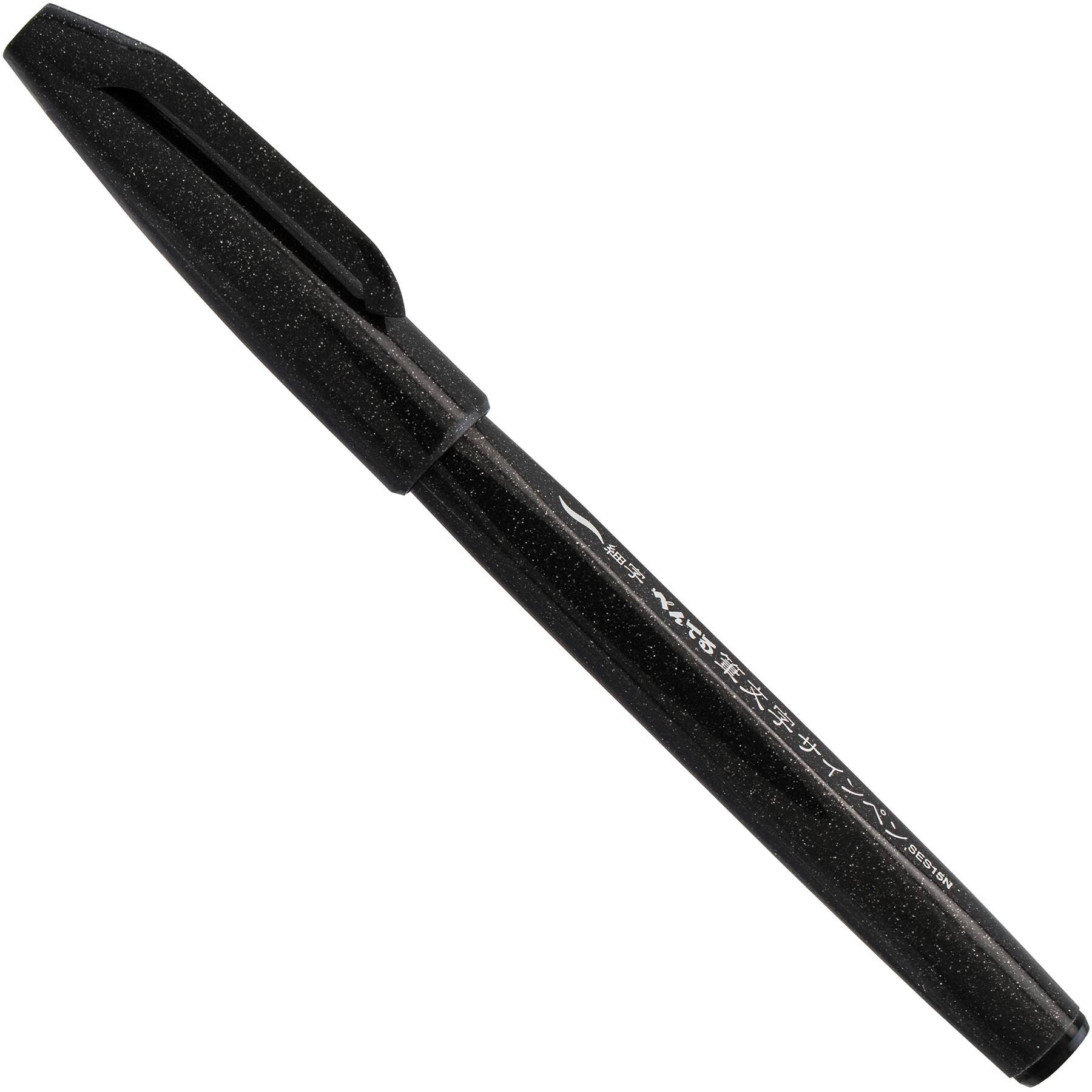 Pentel® Sign Pen® Black Ink Brush Tip Pens, 12ct.