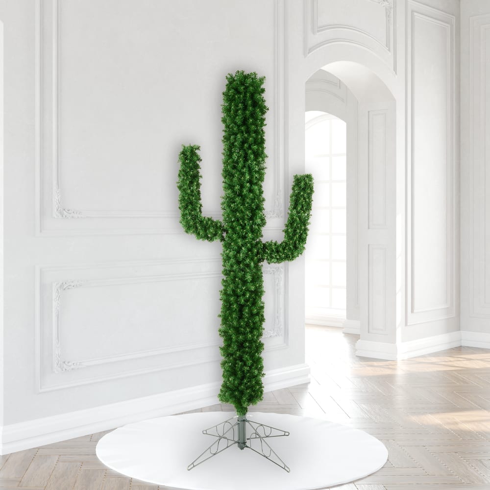 7.5ft. Unlit Cactus Pine Artificial Christmas Tree