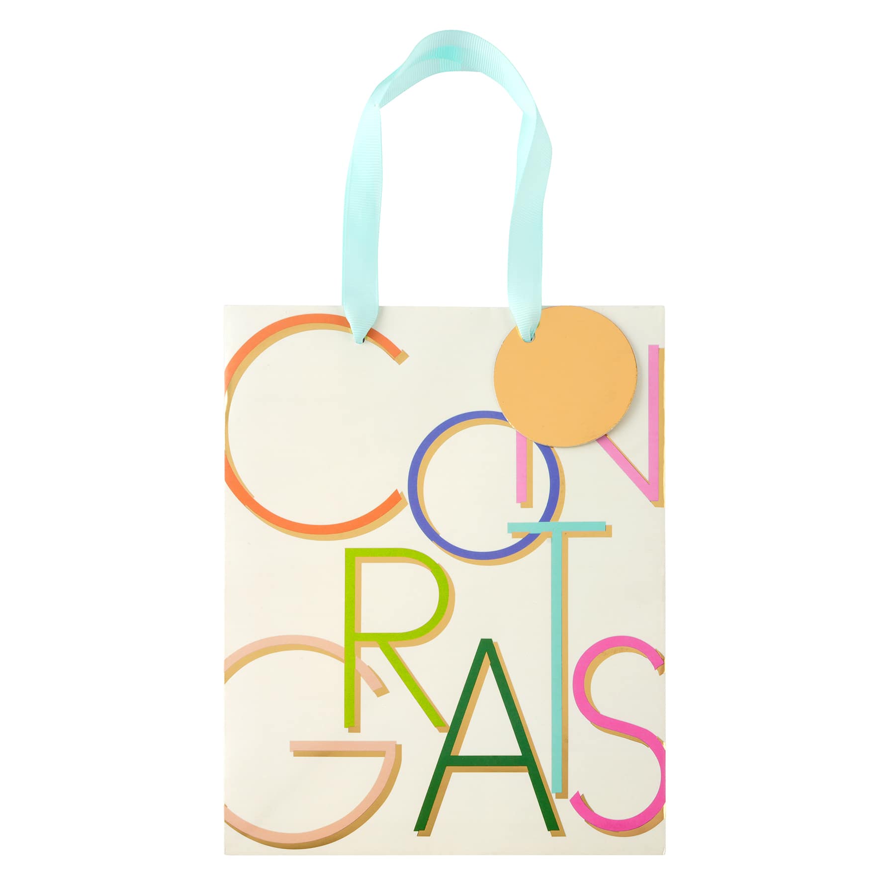 Medium Congrats Gift Bag with Ribbon Handles by Celebrate It™