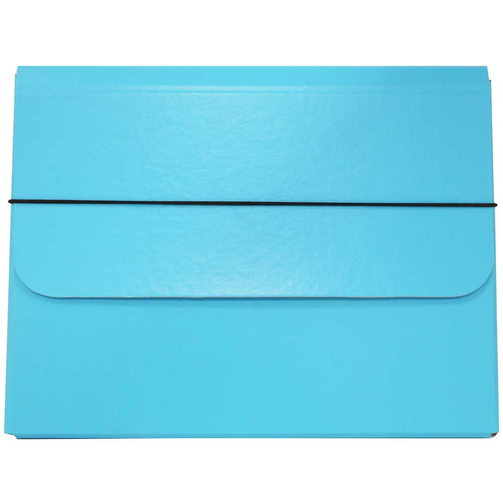 JAM Paper Strong Thick Portfolio Carrying Case with Elastic Band Closure