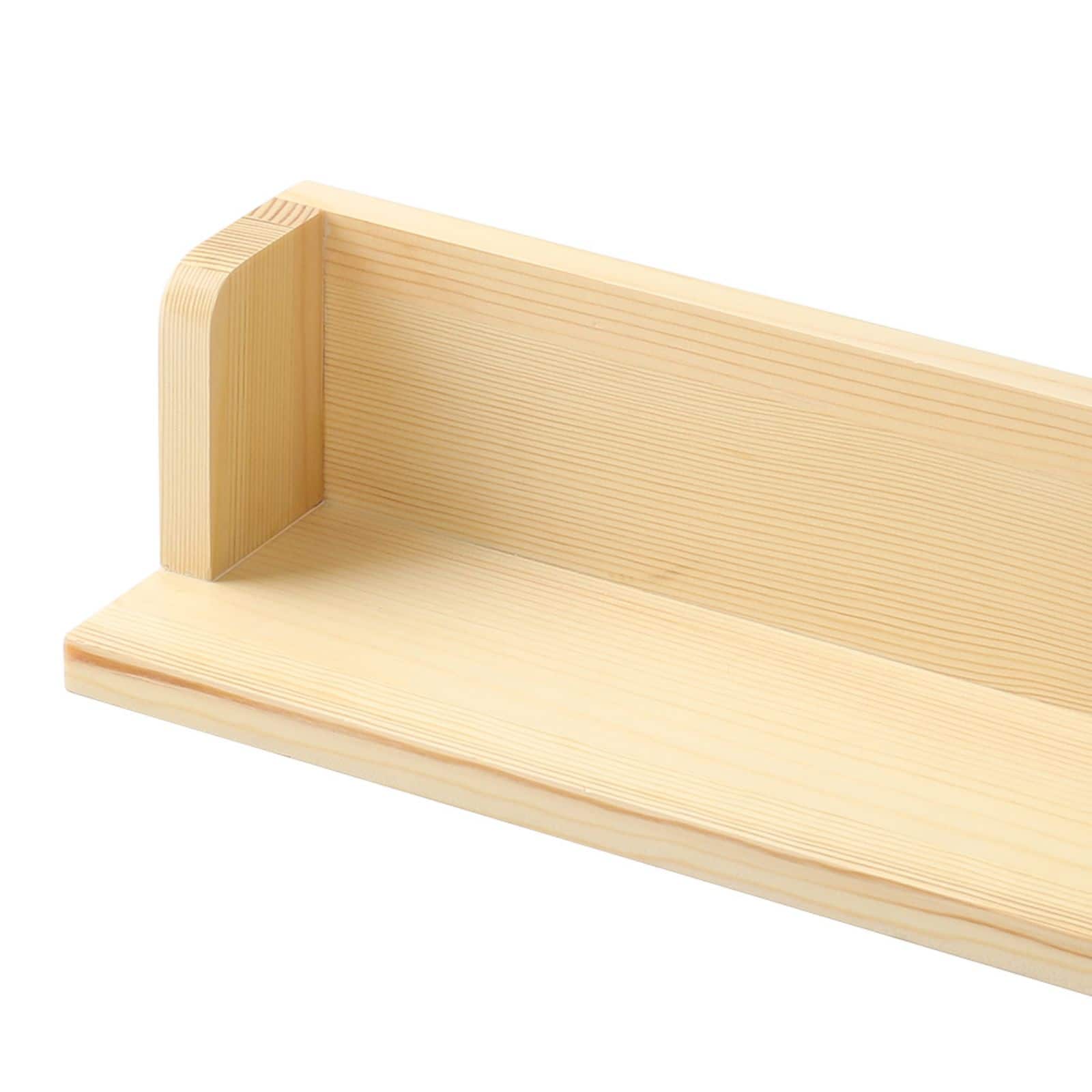 Rustic Wood Floating Wall Shelves Set
