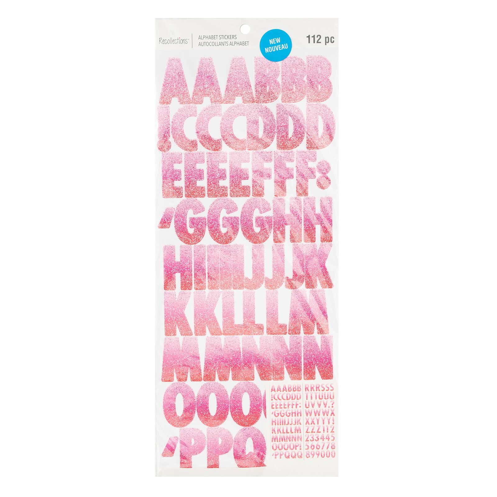 Glitter Ombre Alphabet Stickers by Recollections