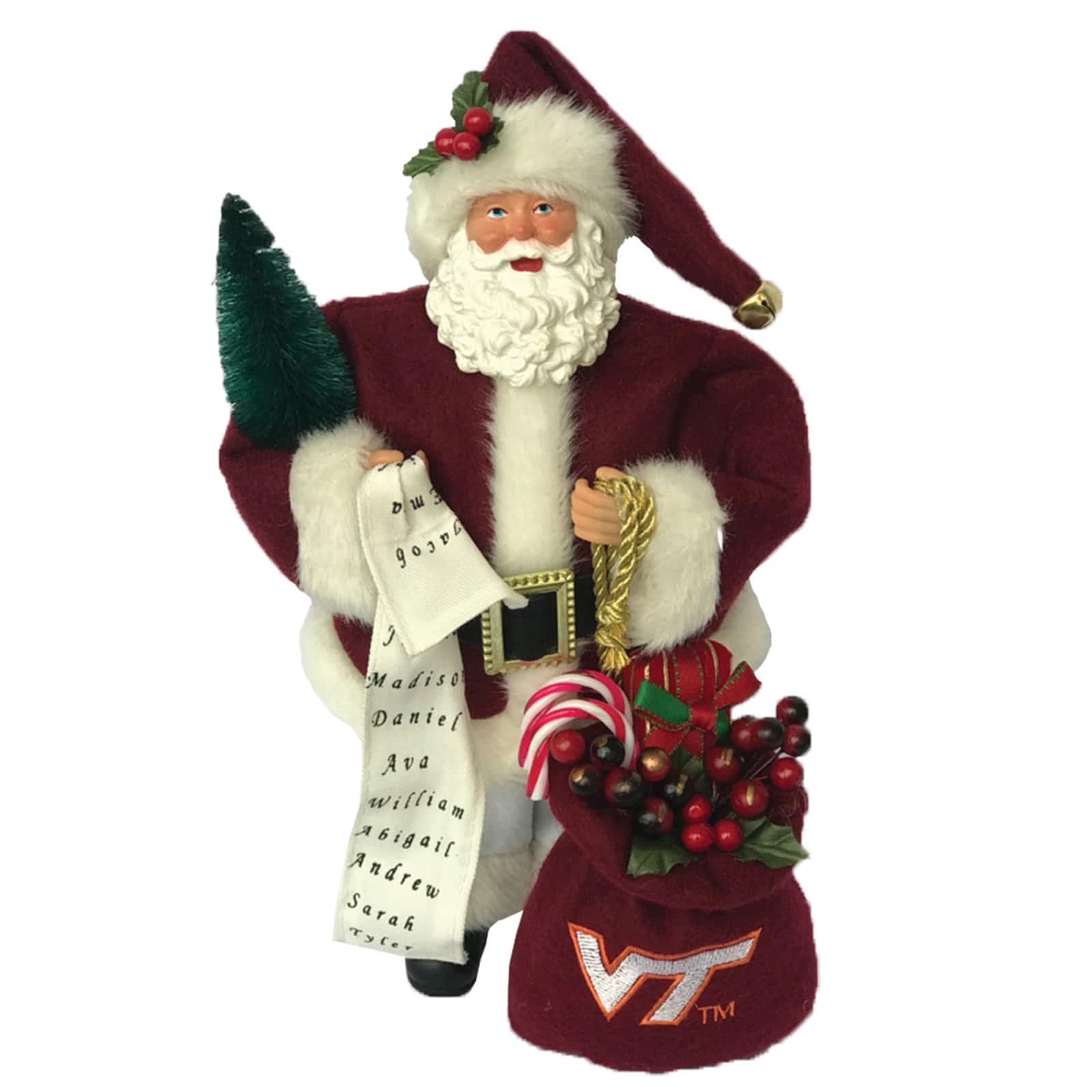 Santa's Workshop 12" Virginia Tech Santa