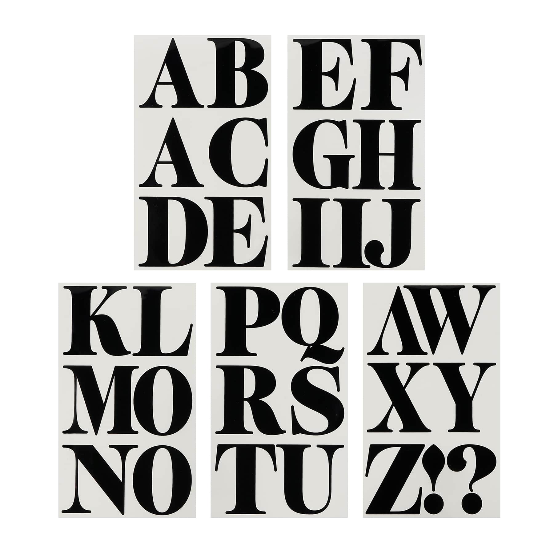 6 Packs: 32 ct. (192 total) 3" Alphabet Iron-On Transfers by Make Market®