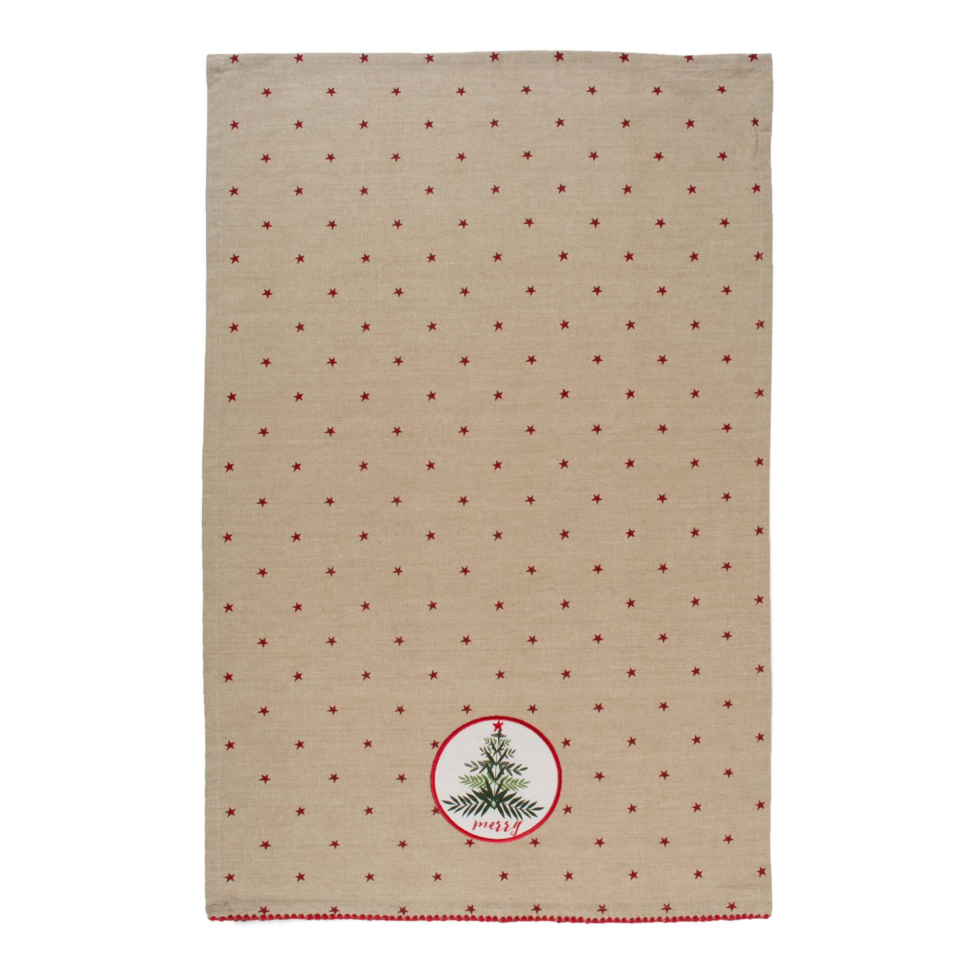DII® Assorted Noel Embellished Dishtowel Set