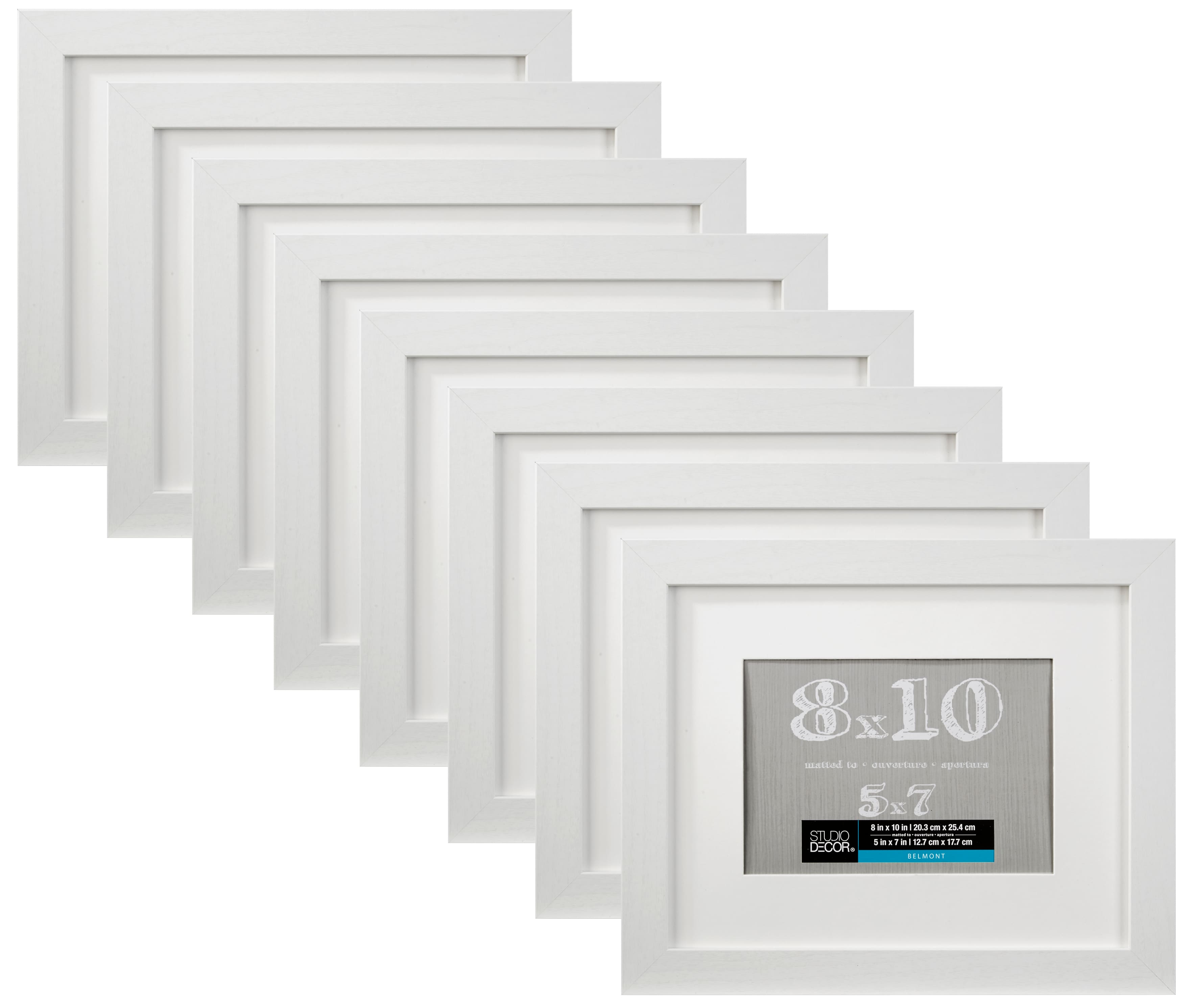 8 Pack: White Frame with Mat, Belmont by Studio Décor®