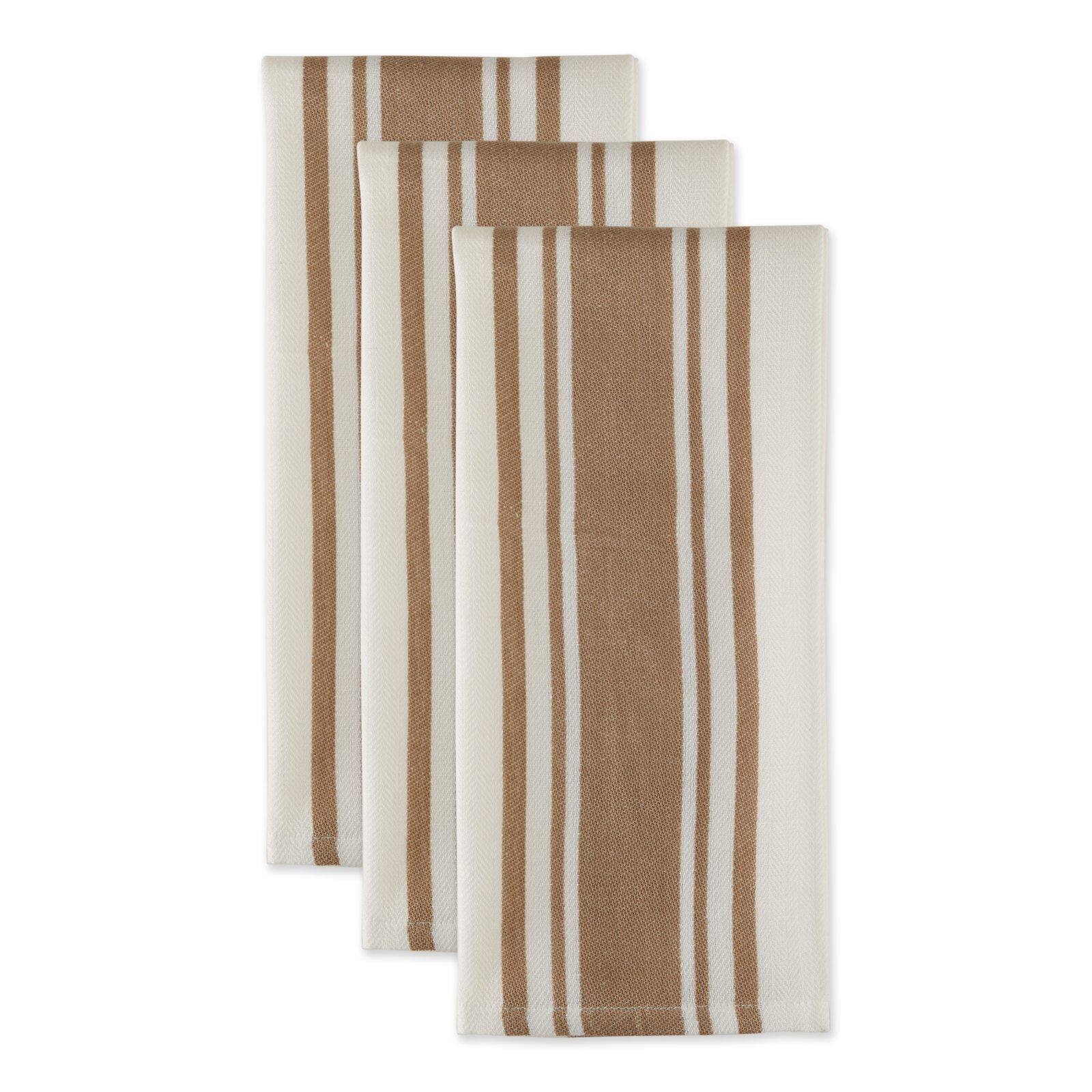DII® Stone Chef Stripe Dish Towels, 3ct.