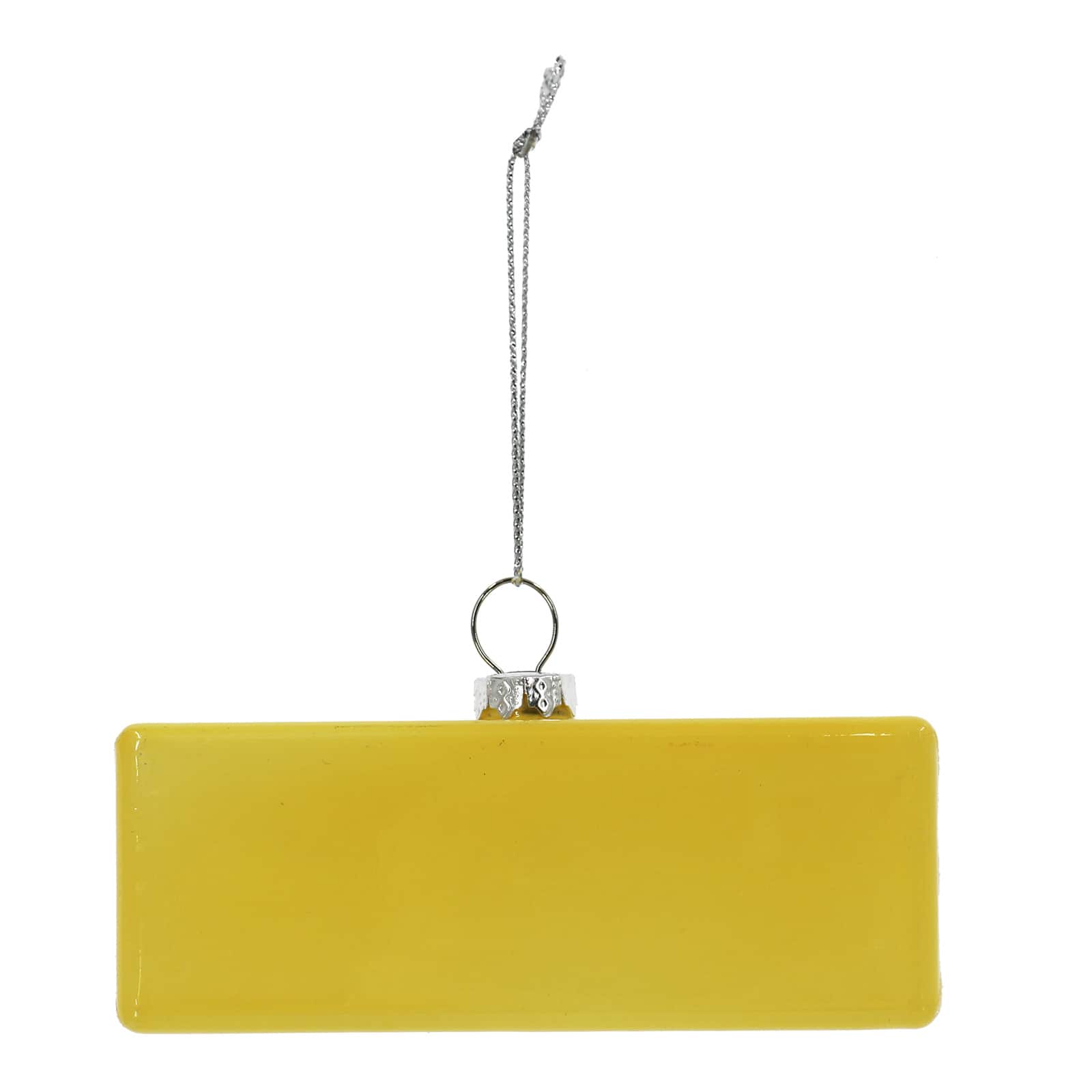 4" Yellow Butter Glass Ornament by Ashland®