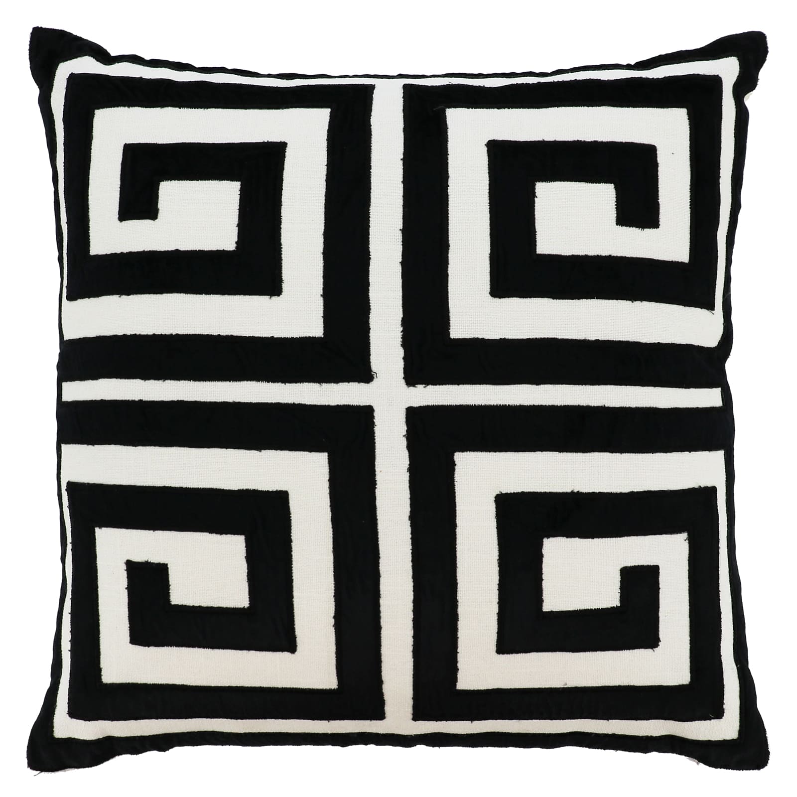 Jonathan Adler x Michaels 20" Black & White Greek Key Pillow