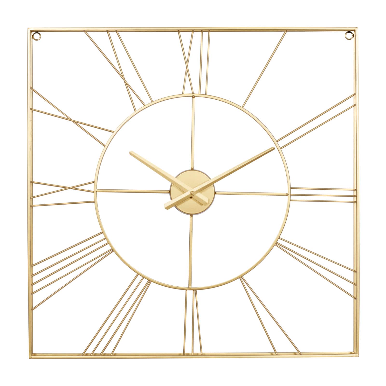 CosmoLiving by Cosmopolitan 24" Metal Square Wall Clock
