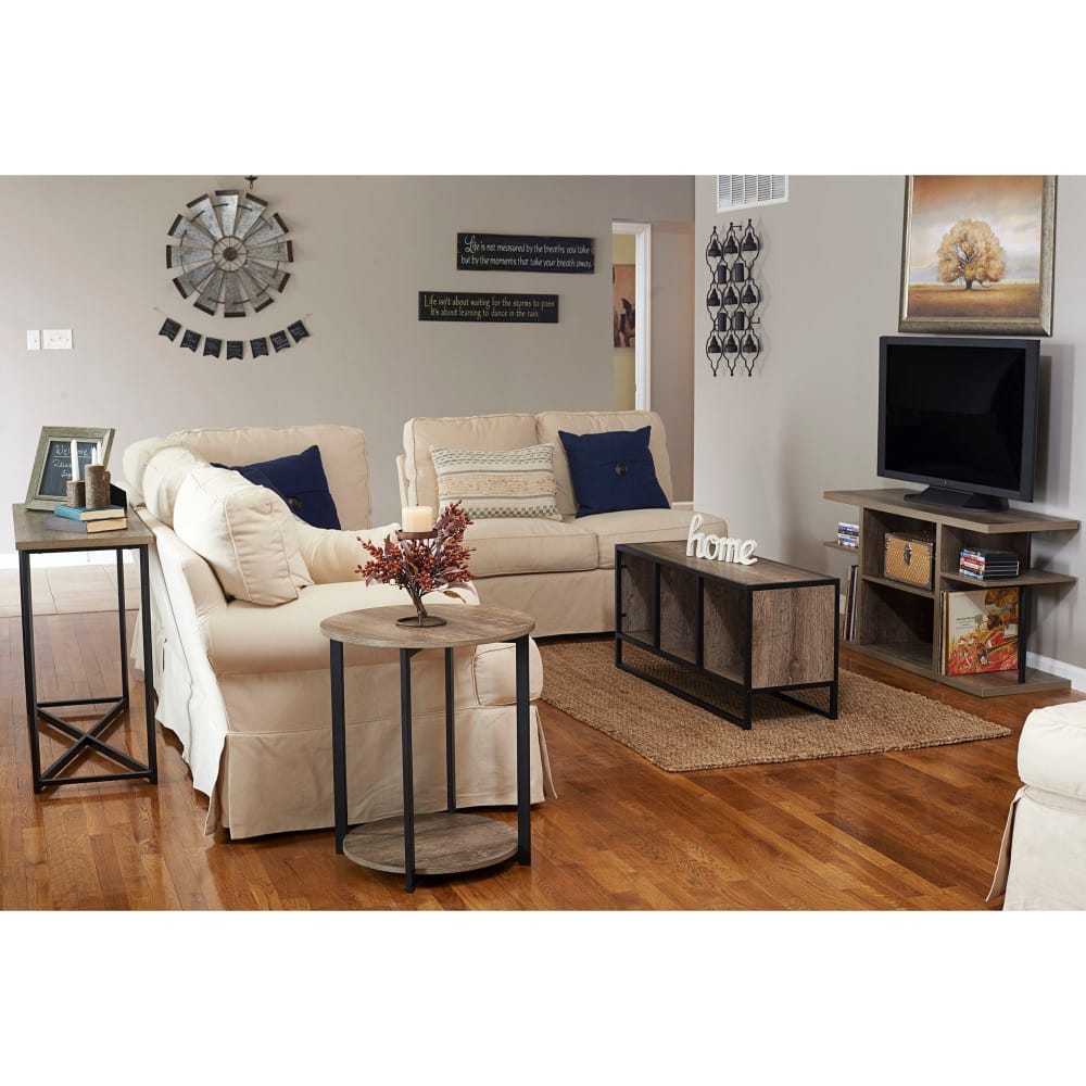 Household Essentials Jamestown 24" Round End Table