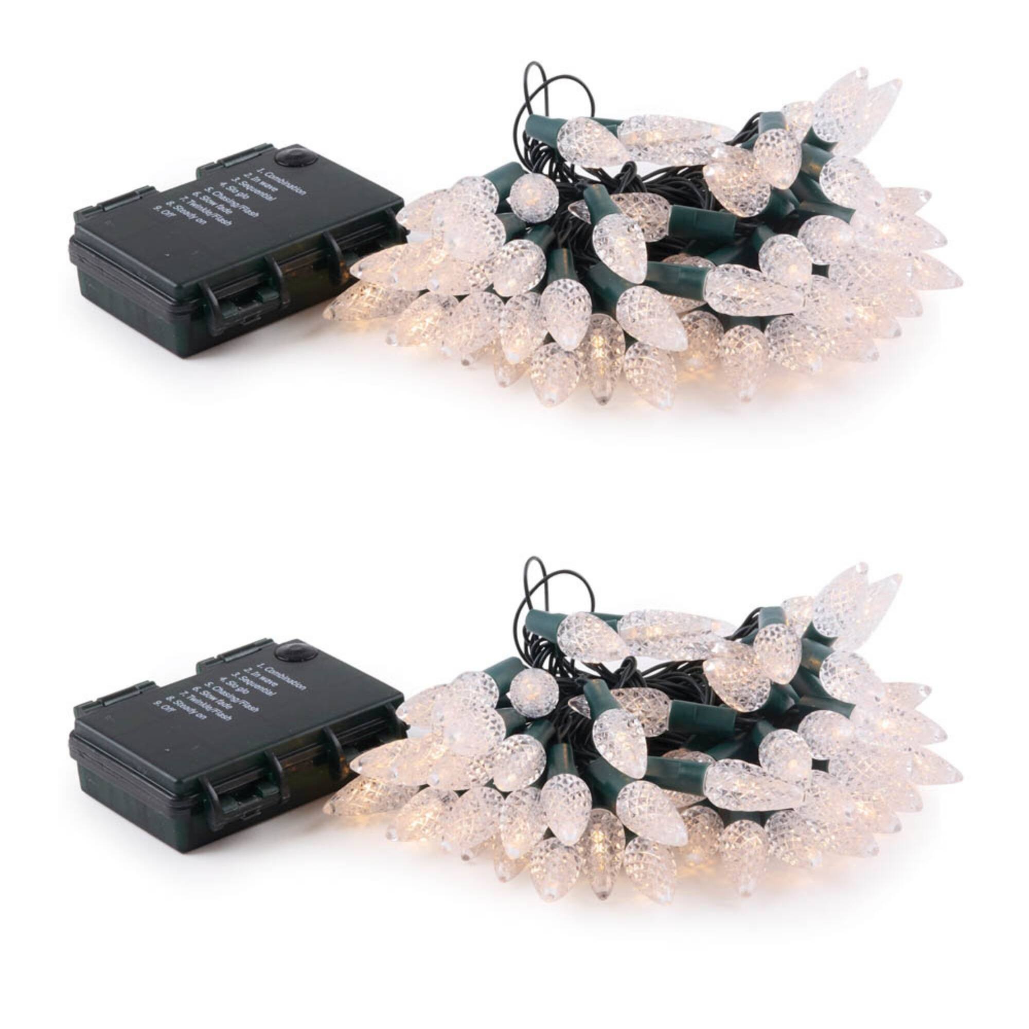 Melrose LED 16ft. Soft White Light Strands, 2ct.