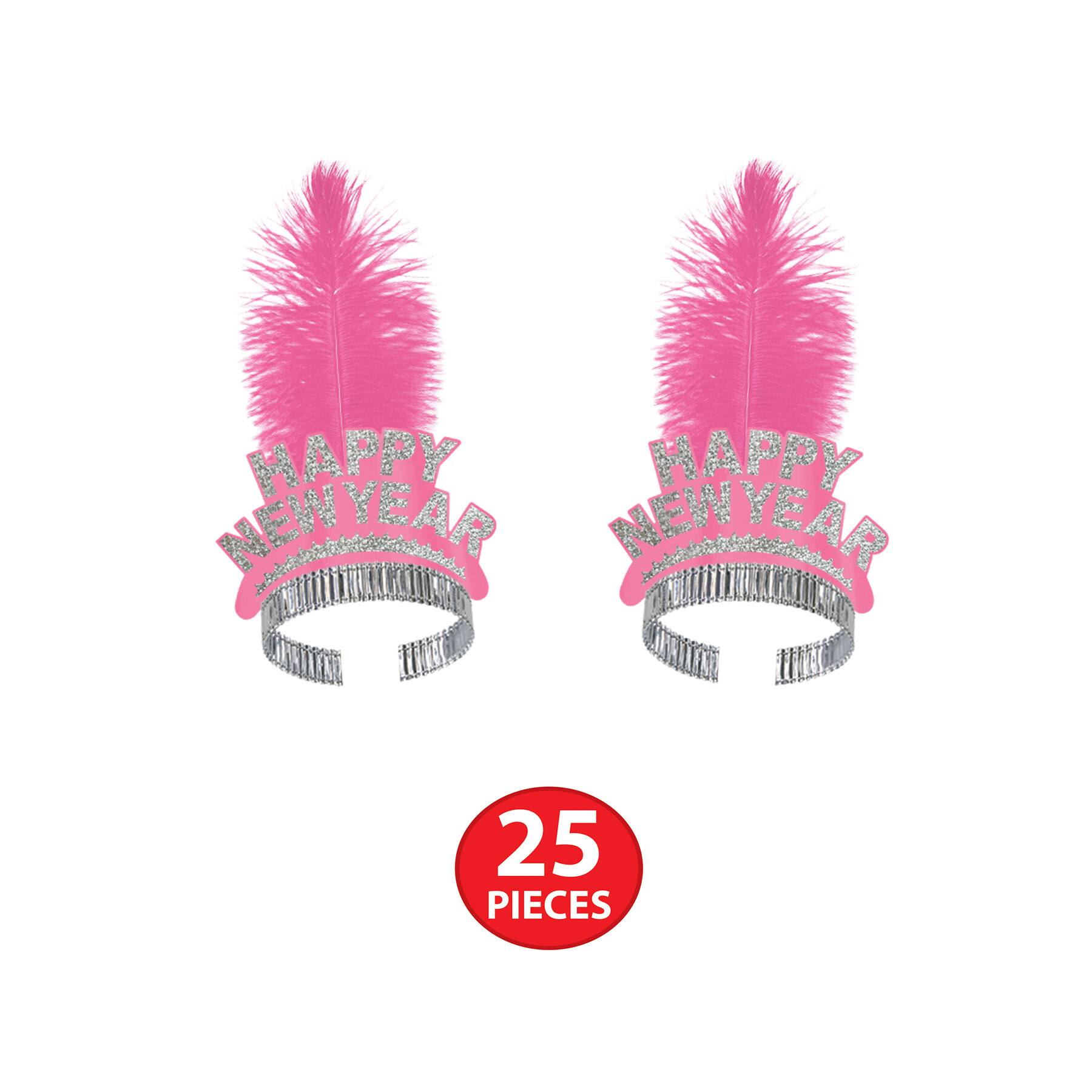 Beistle Black & Pink Panama Collection New Year Party Favor Kit for 50