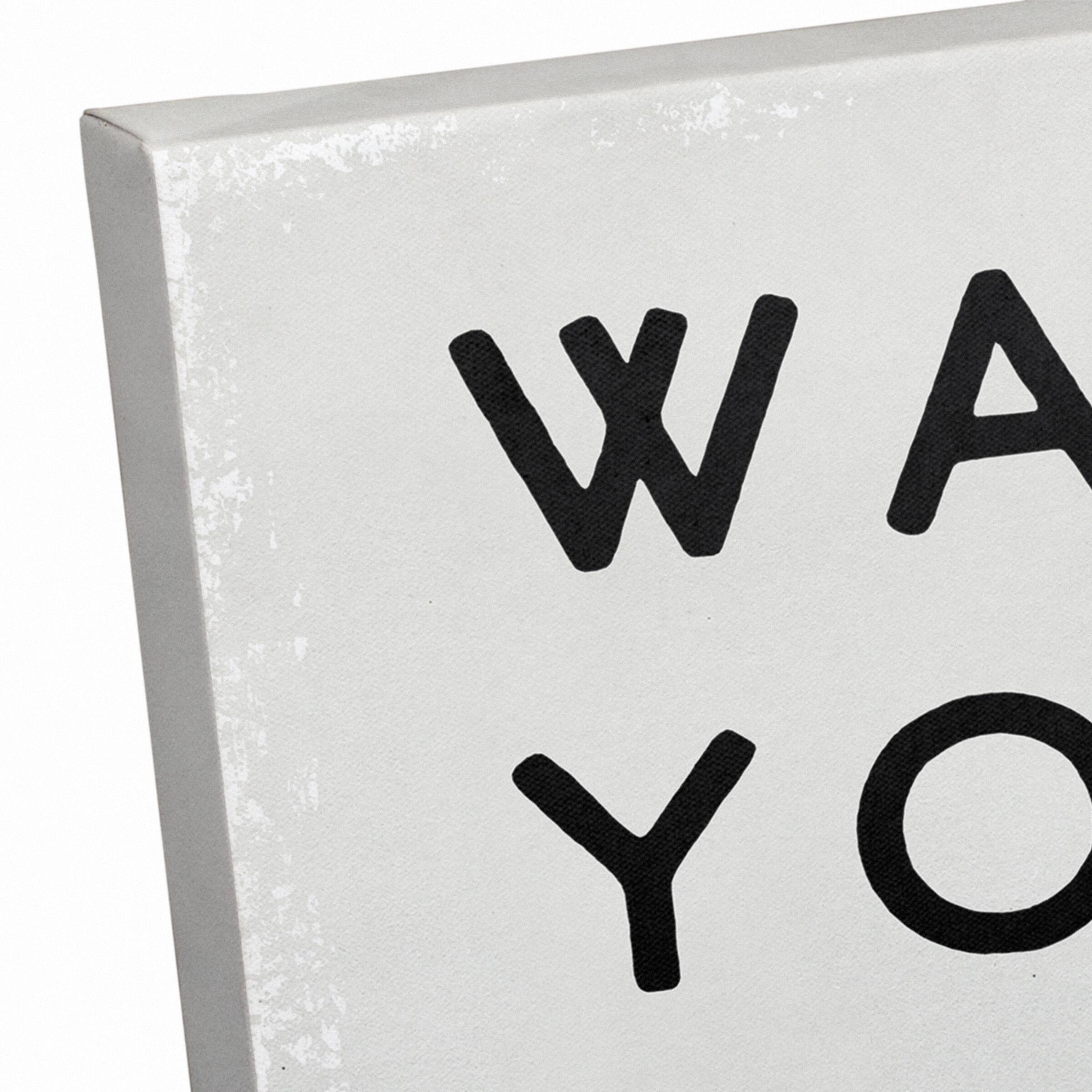 Wash Your Hands Please 12" x 12" Canvas Wall Art