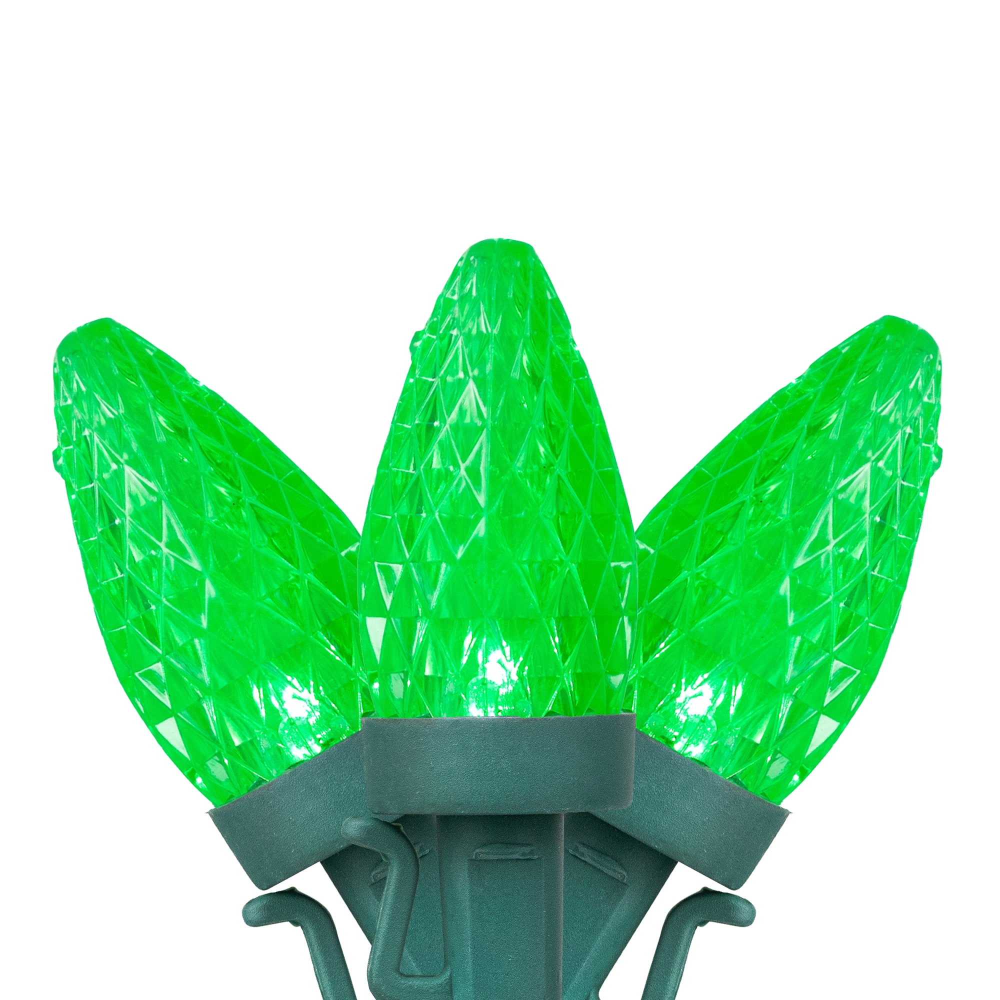 Northlight 50ct. Green LED C7 Faceted Christmas String Lights | 20.25 ft | Michaels®