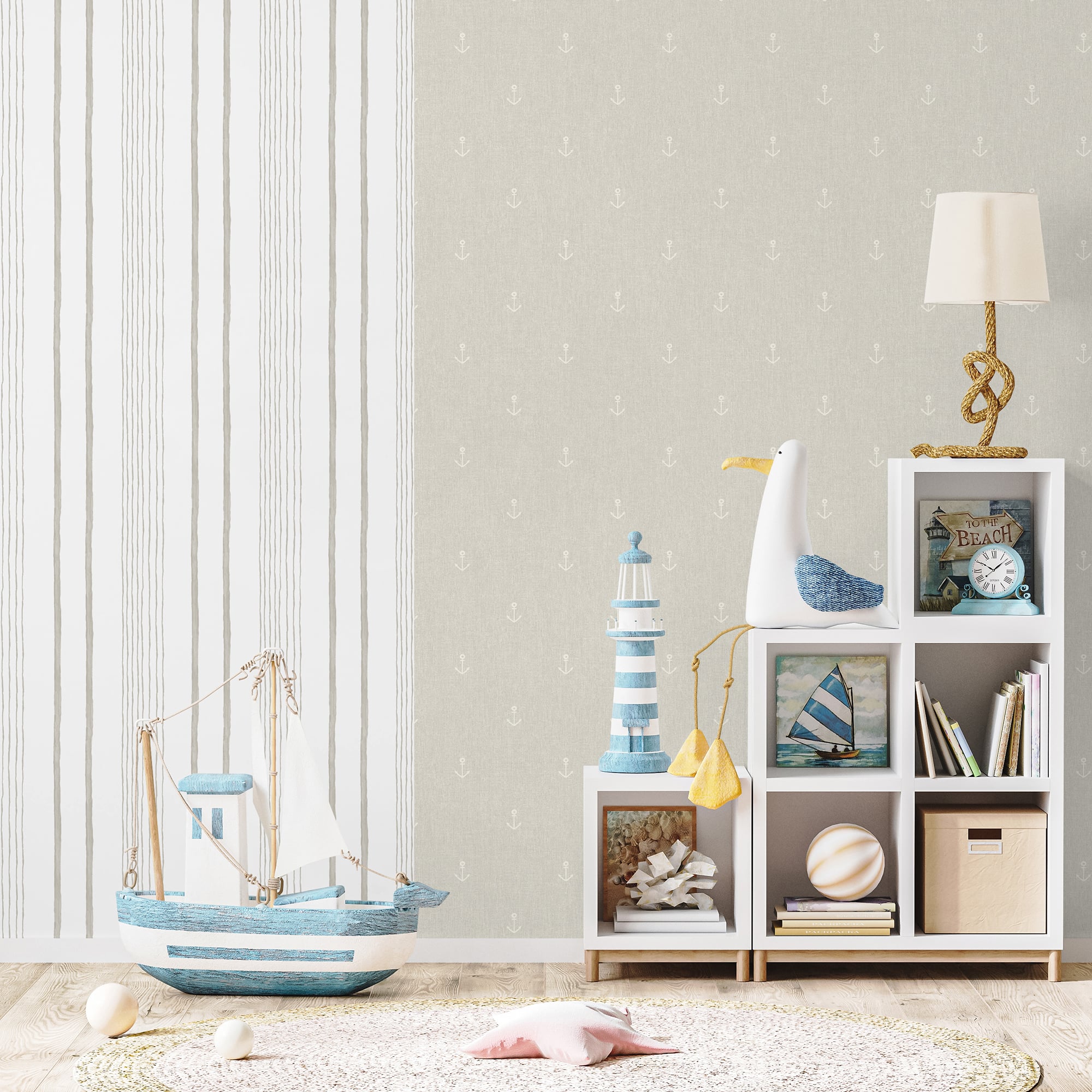 Designs Direct Hand Drawn Stripe Wallpaper