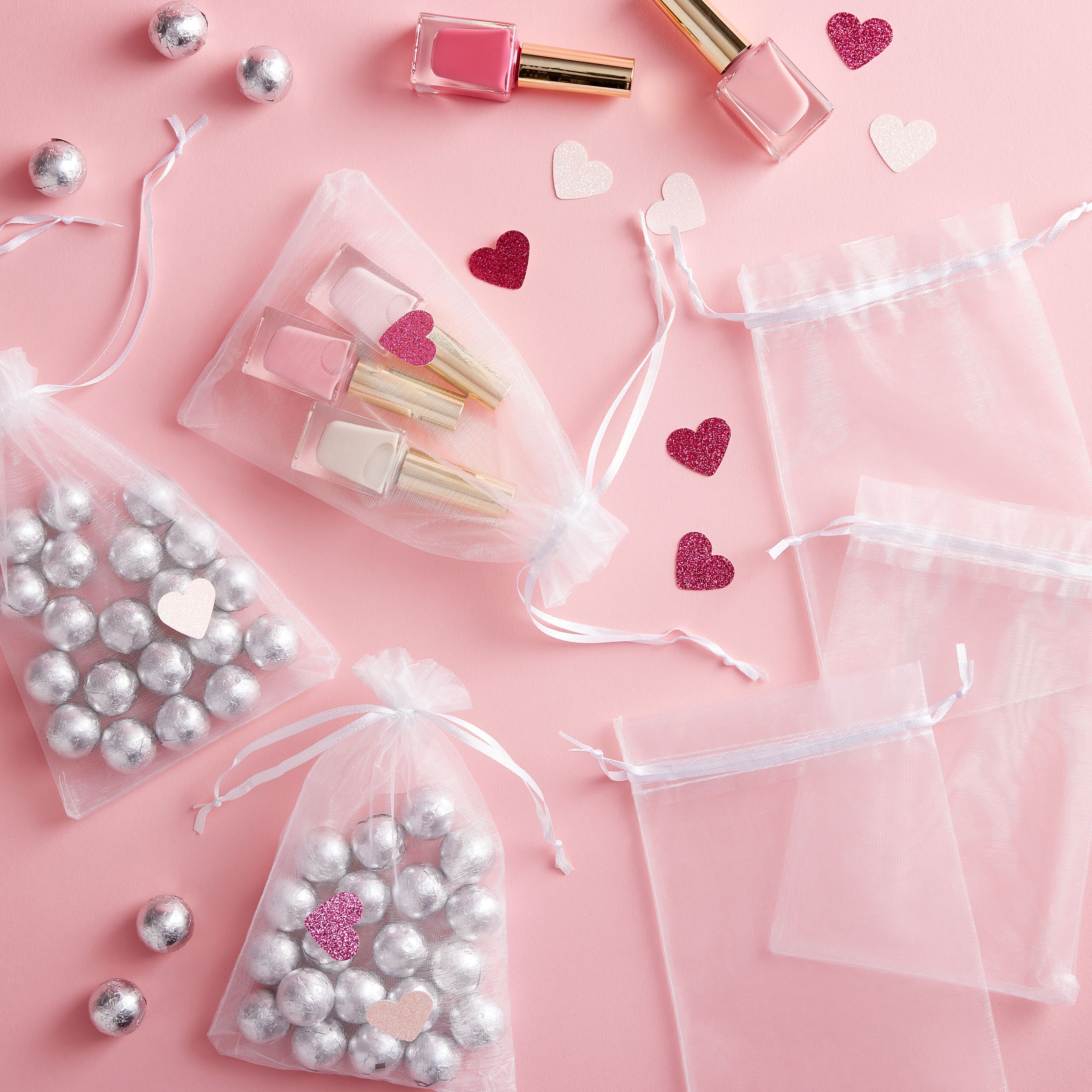 15 Packs: 12 ct. (180 total) Large White Organza Favor Bags by Celebrate It™ Occasions™