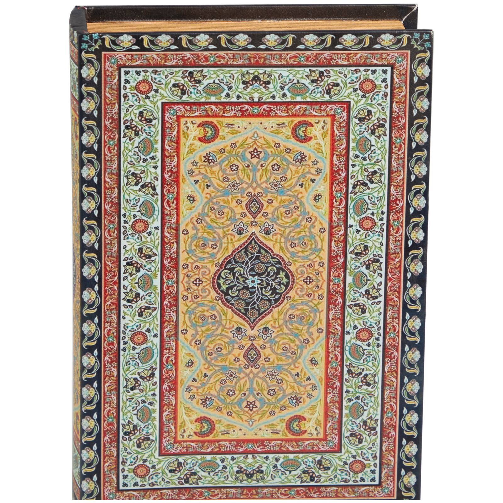Arabesque Pattern Canvas Storage Book Box Set