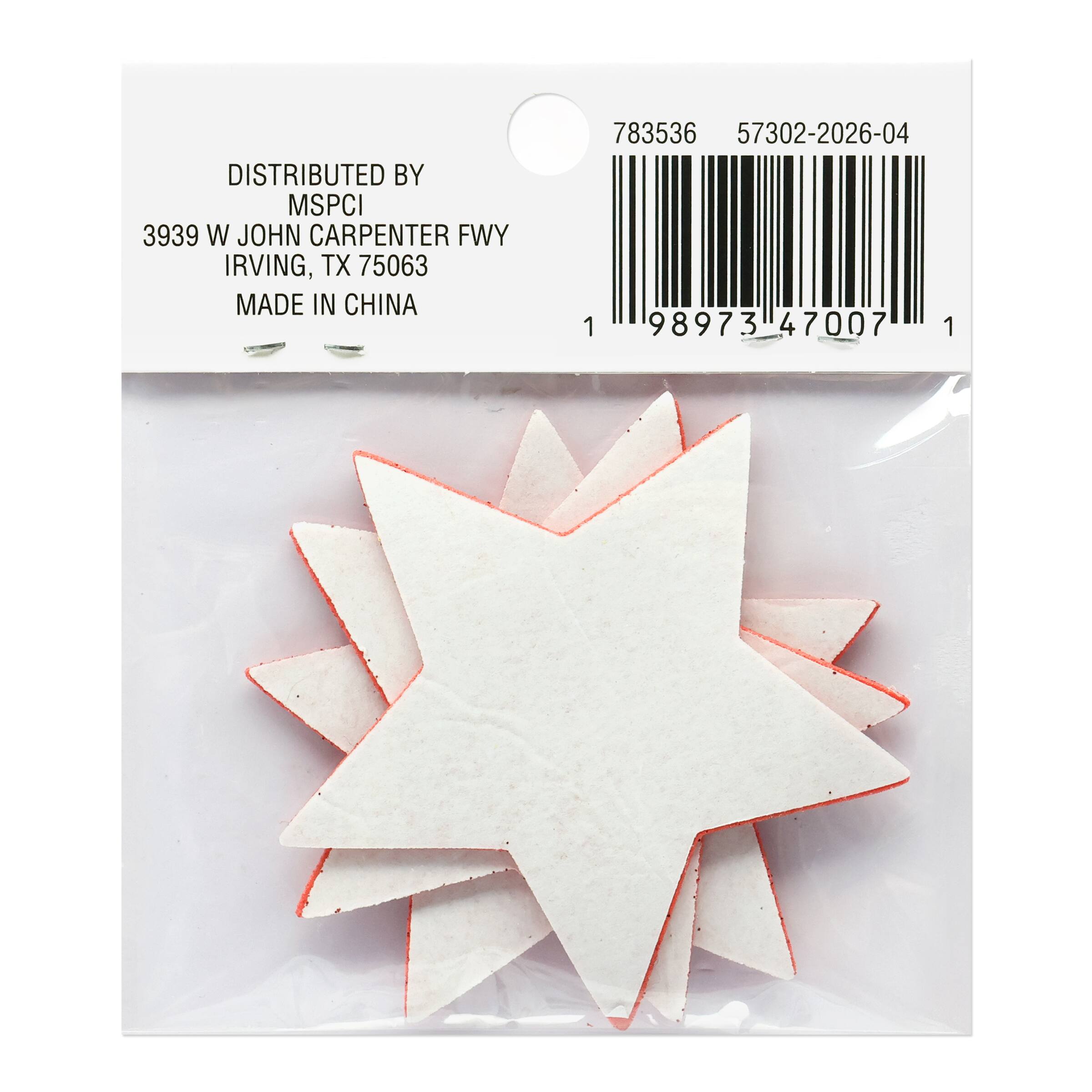 Glitter Star Foam Stickers