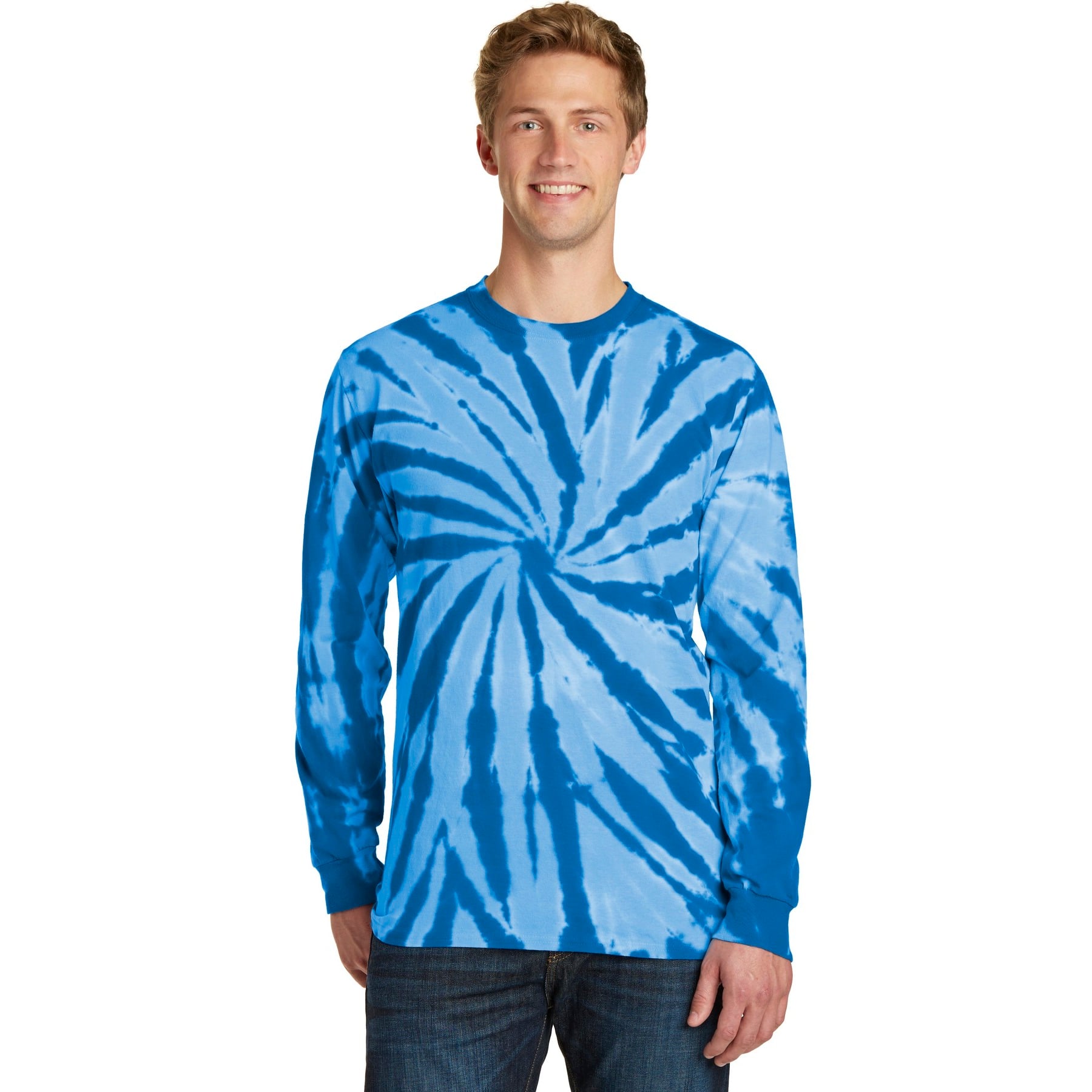Port & Company® Long Sleeve Tie-Dye Adult T-Shirt