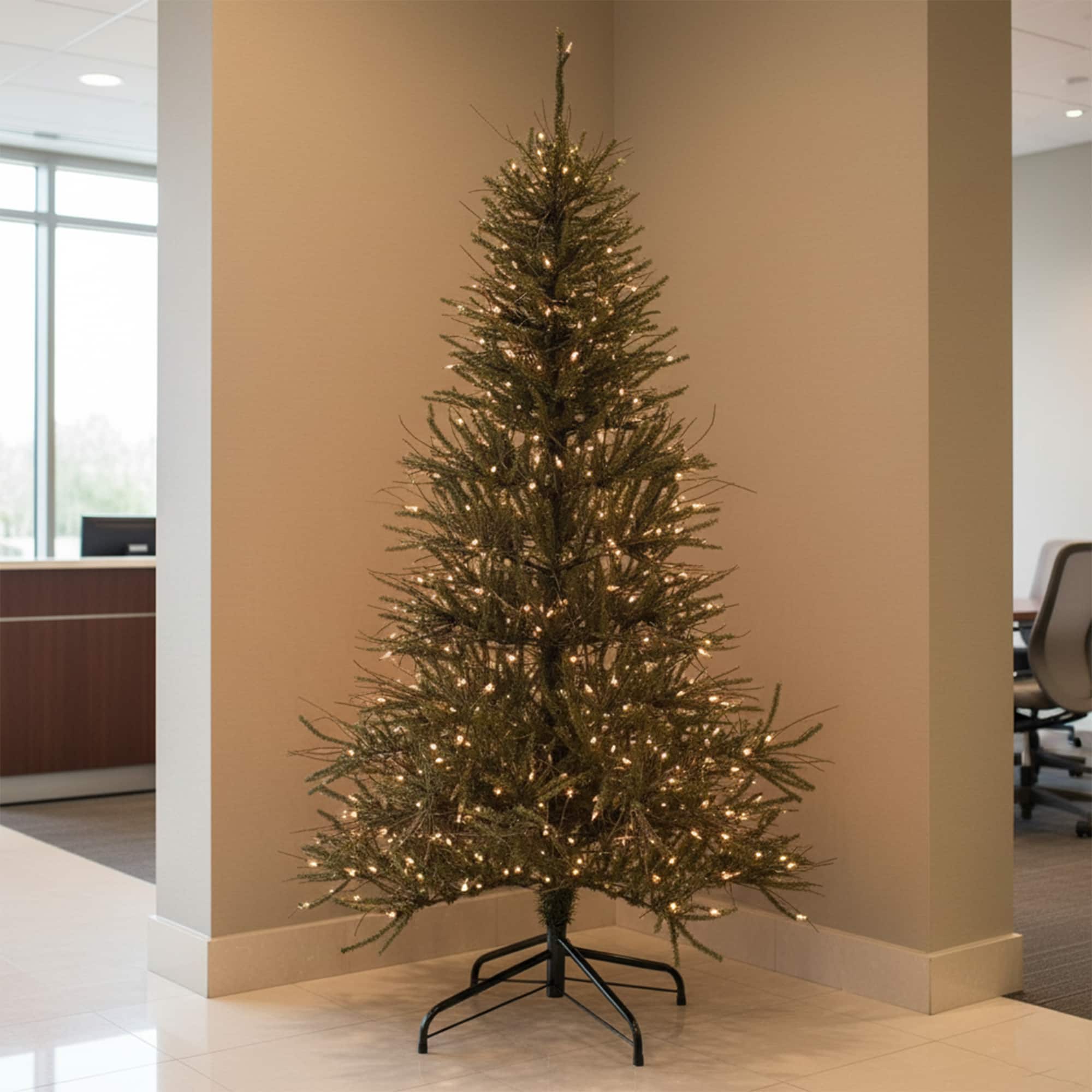 Northlight 6ft. Pre-Lit Warsaw Twig Artificial Christmas Tree, Clear Lights