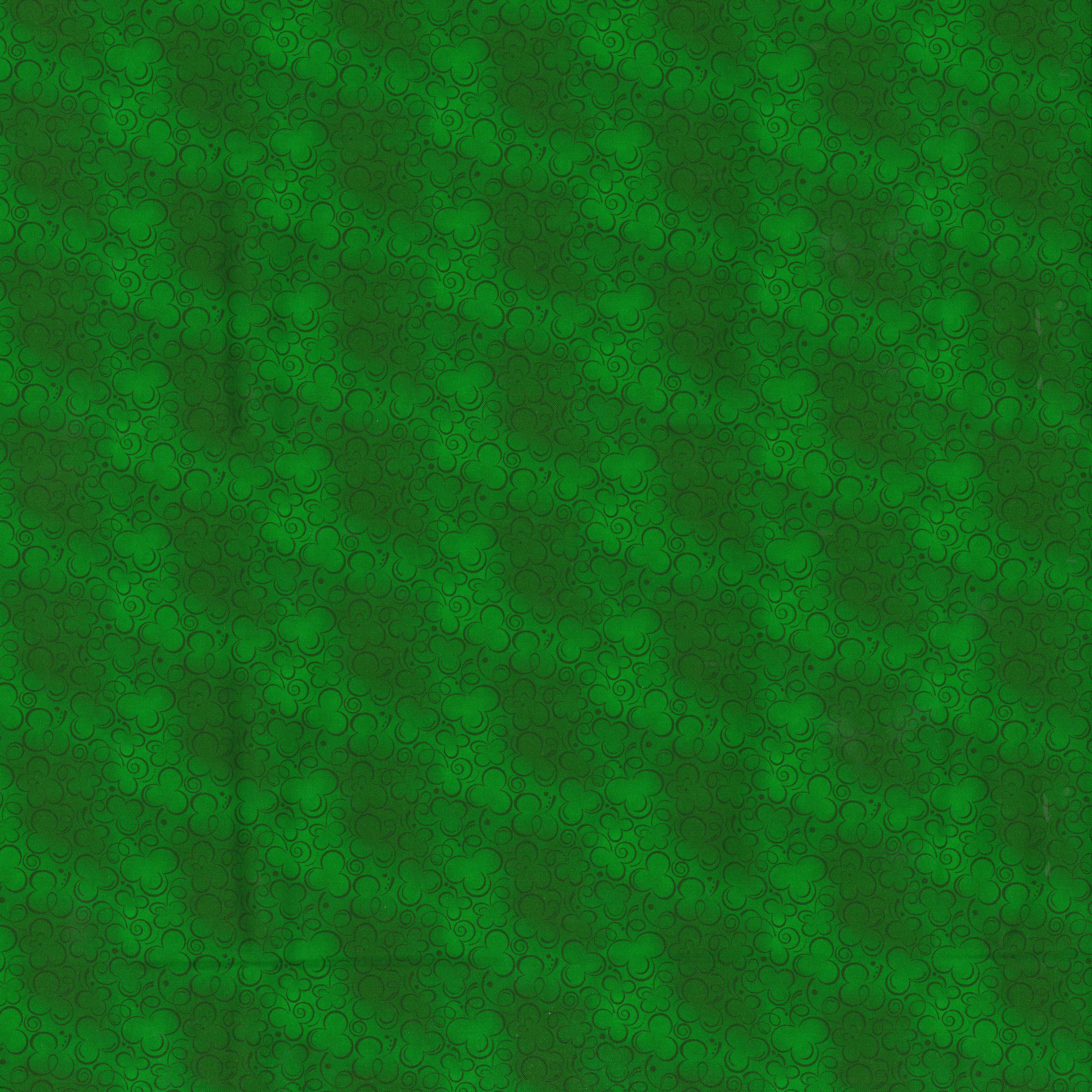 Fabric Traditions Green Shamrock Cotton Fabric