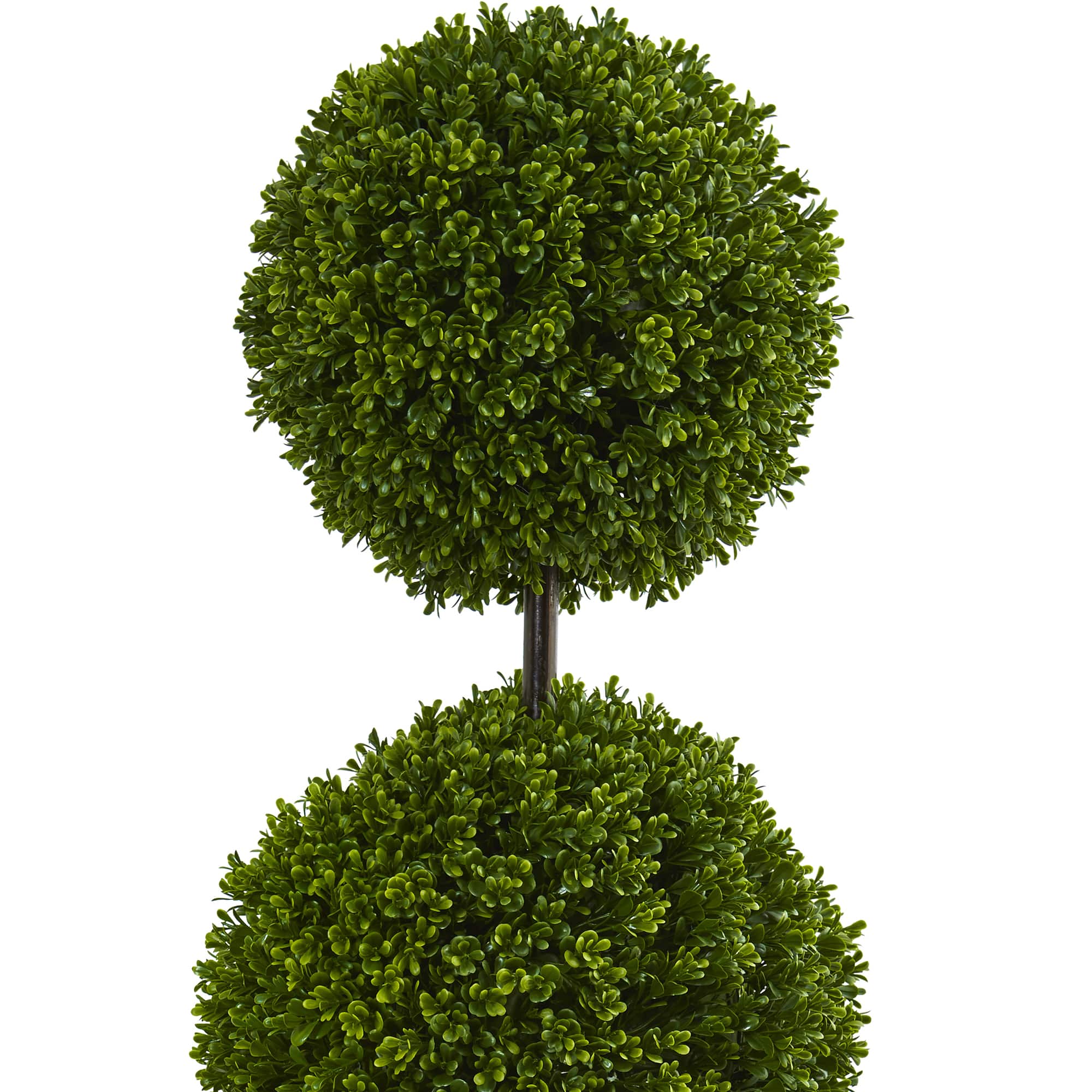 4ft. UV Resistant Boxwood Double Ball Topiary Artificial Tree in Oval Planter