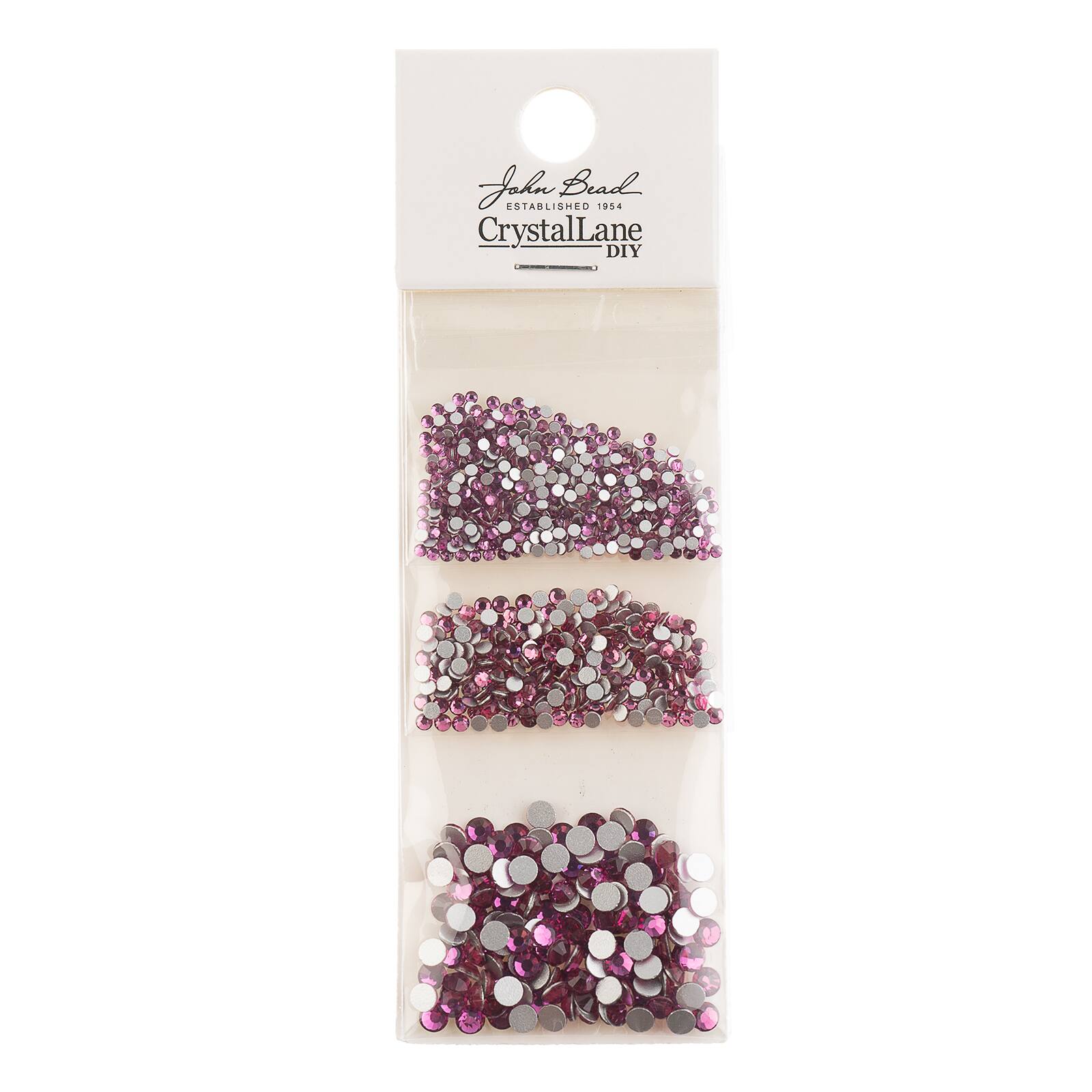 Crystal Lane DIY Assorted Glass Round Flatback Rhinestones Combo