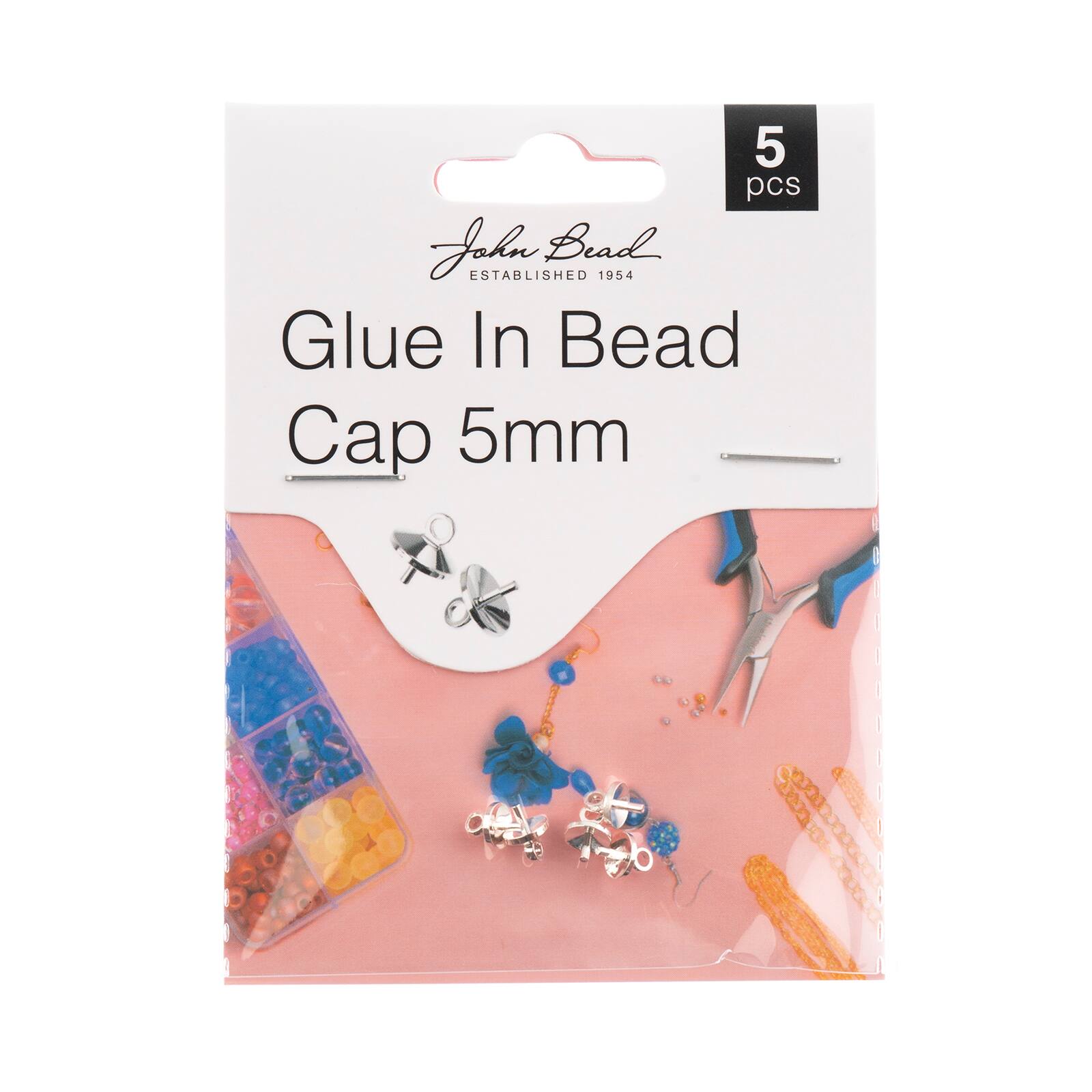John Bead Must Have Findings Glue-In Bead Caps